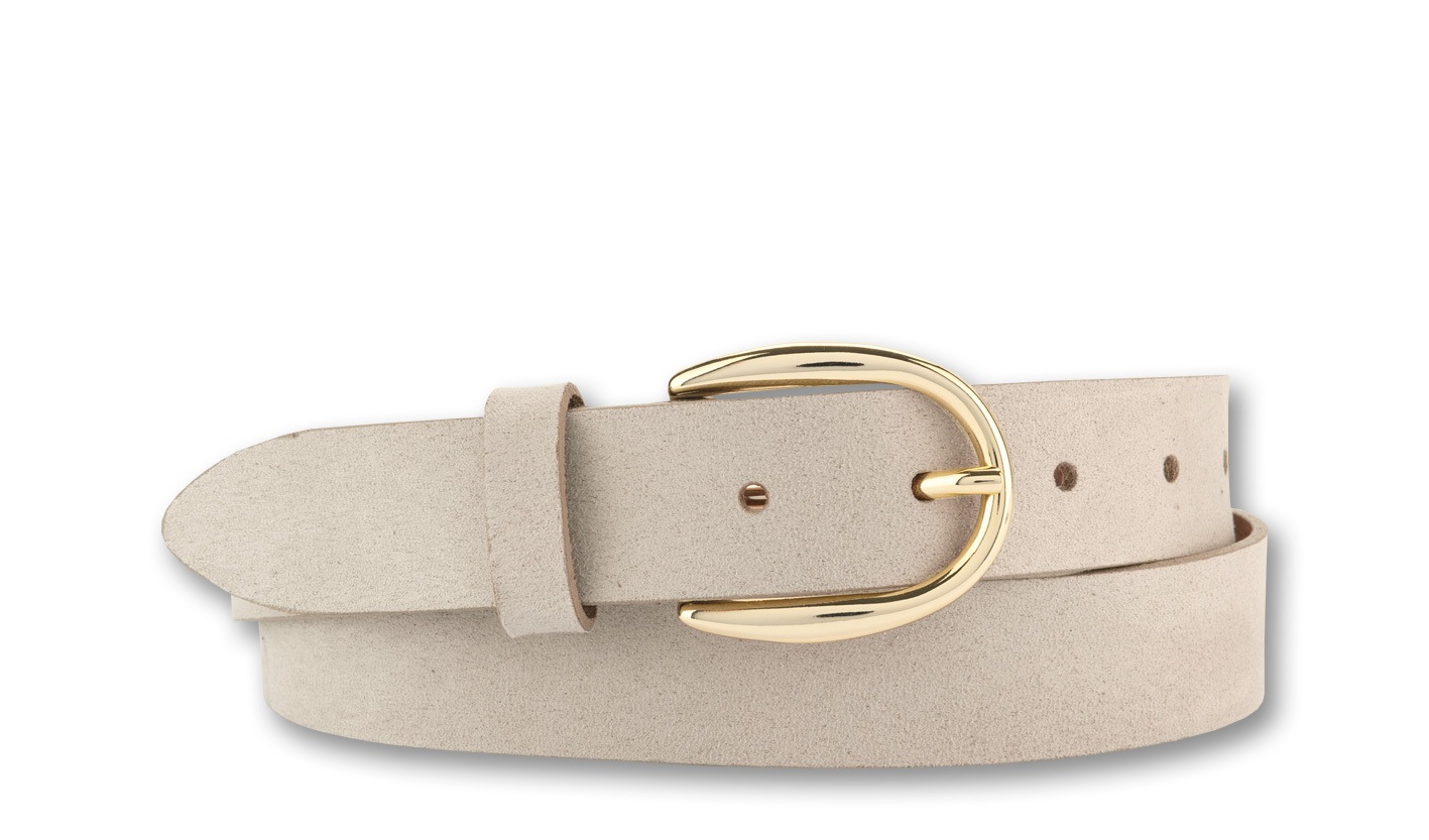 BERND GÖTZ Ledergürtel »Ledergürtel mit samtigem Look und Goldschließe«