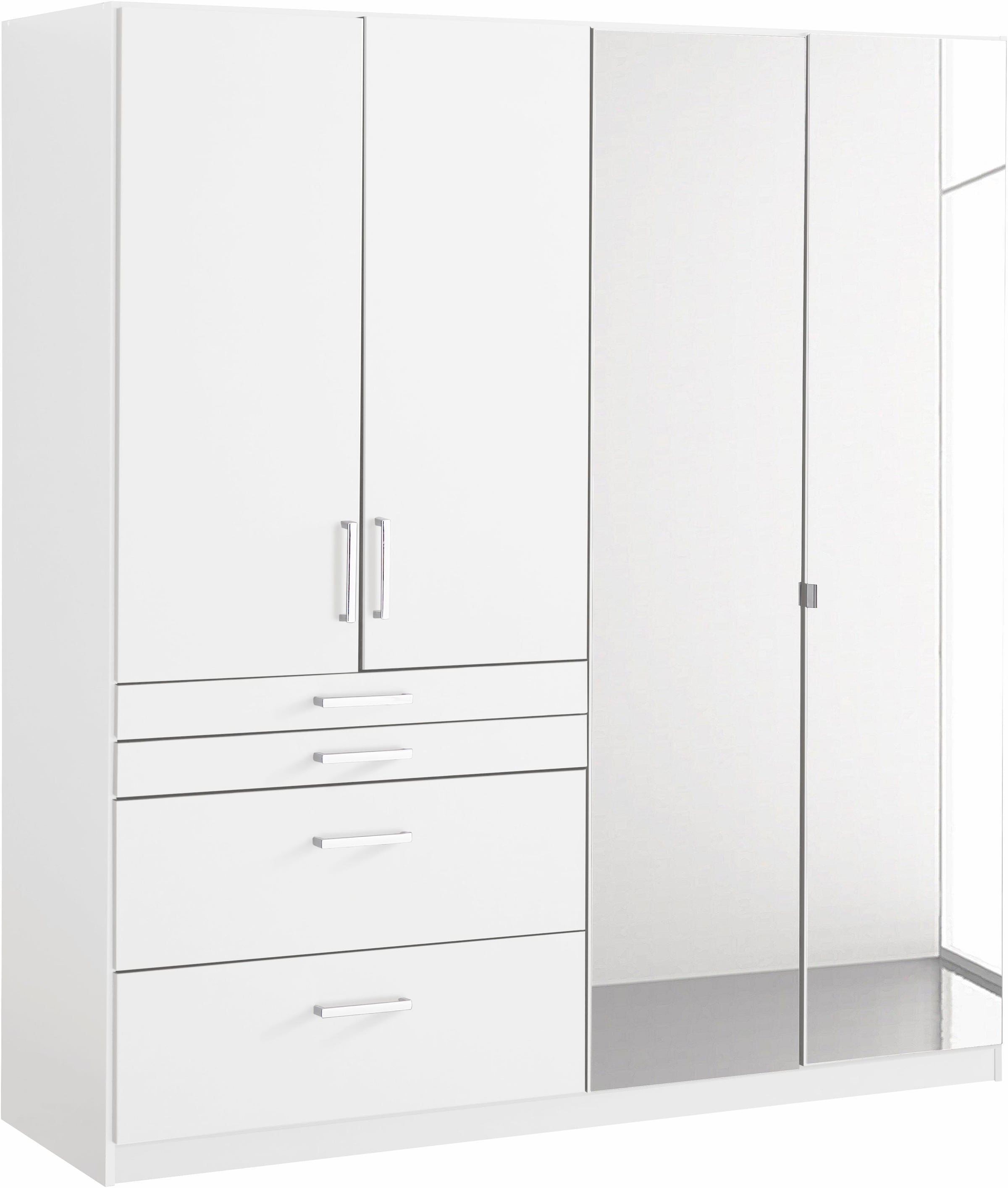 rauch Kleiderschrank "Harburg im Schlafzimmer" Schlafzimmerschrank Schrank Garderobe mit Spiegel