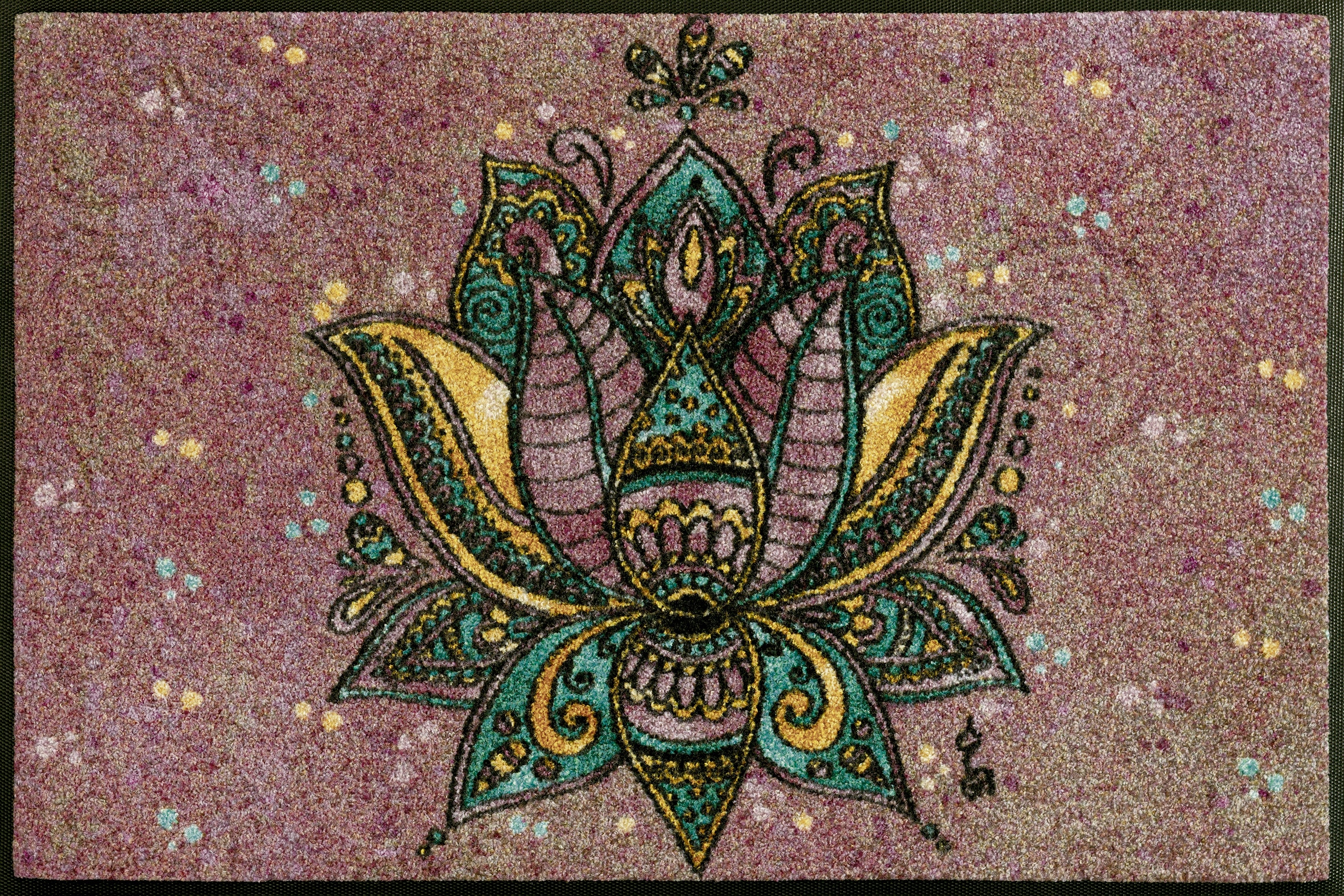 wash+dry by Kleen-Tex Fußmatte "Lotus Blossom" rechteckig 7 mm Höhe