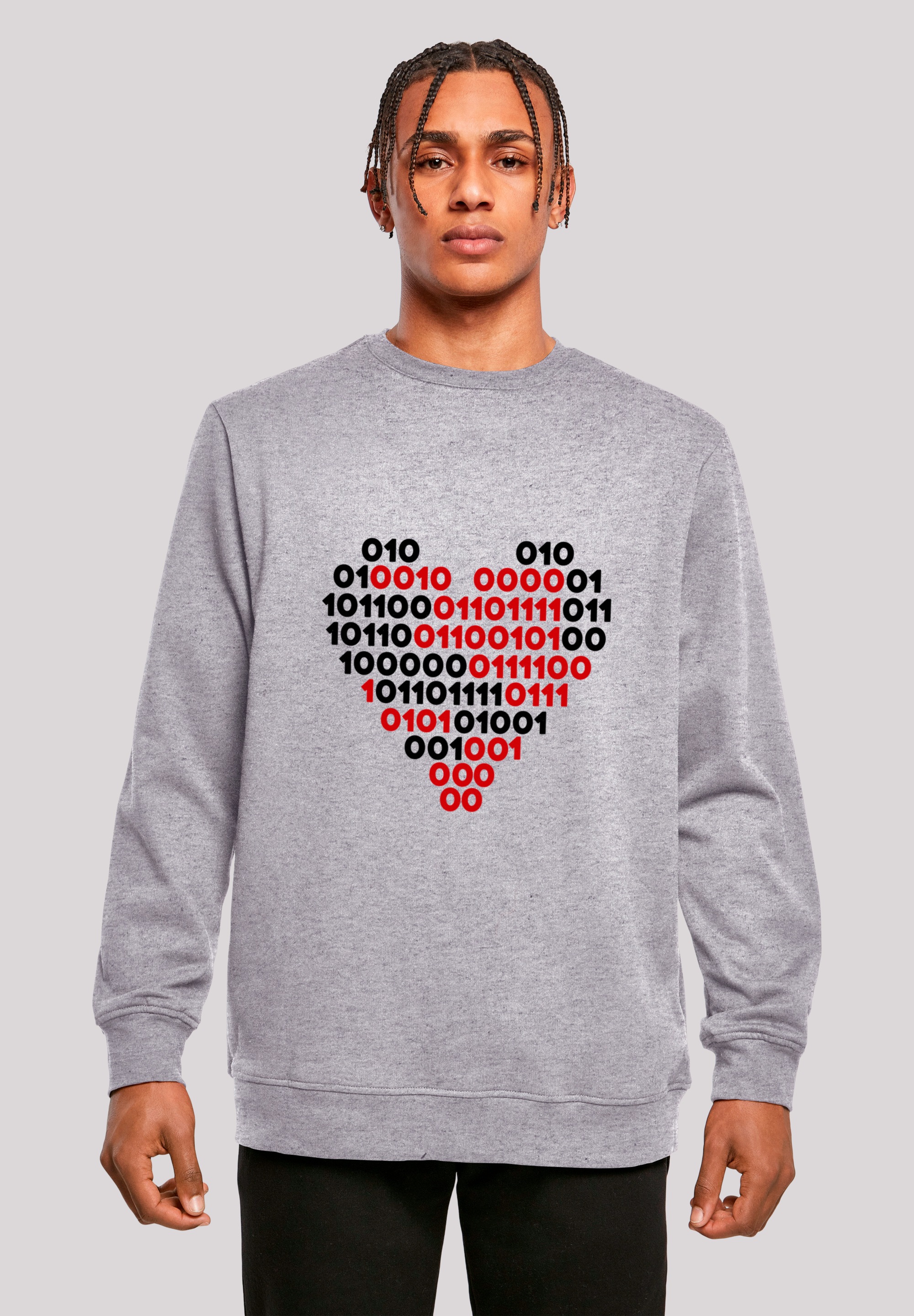 F4NT4STIC Sweatshirt "I love you 01001001 Binary Code Herz Valentinstag", P günstig online kaufen