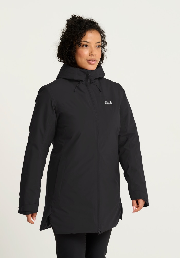 Jack Wolfskin Wintermantel "HEIDELSTEIN 2 INS JKT W" mit langärmeliger Form, aus Polyester