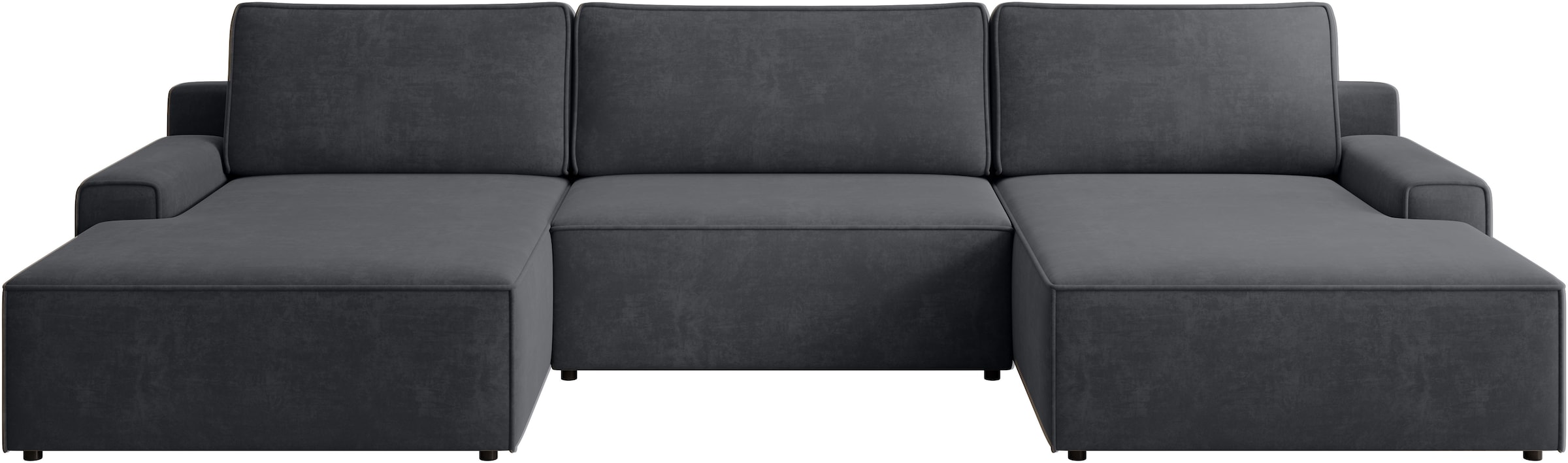 TRENDMANUFAKTUR Wohnlandschaft »Challenge, Schlafsofa mit Bettkasten, Couch in U-Form, Breite 333 cm«, XXL Sofa mit Bettkasten & Schlaffunktion, auch in trendigem Cordstoff