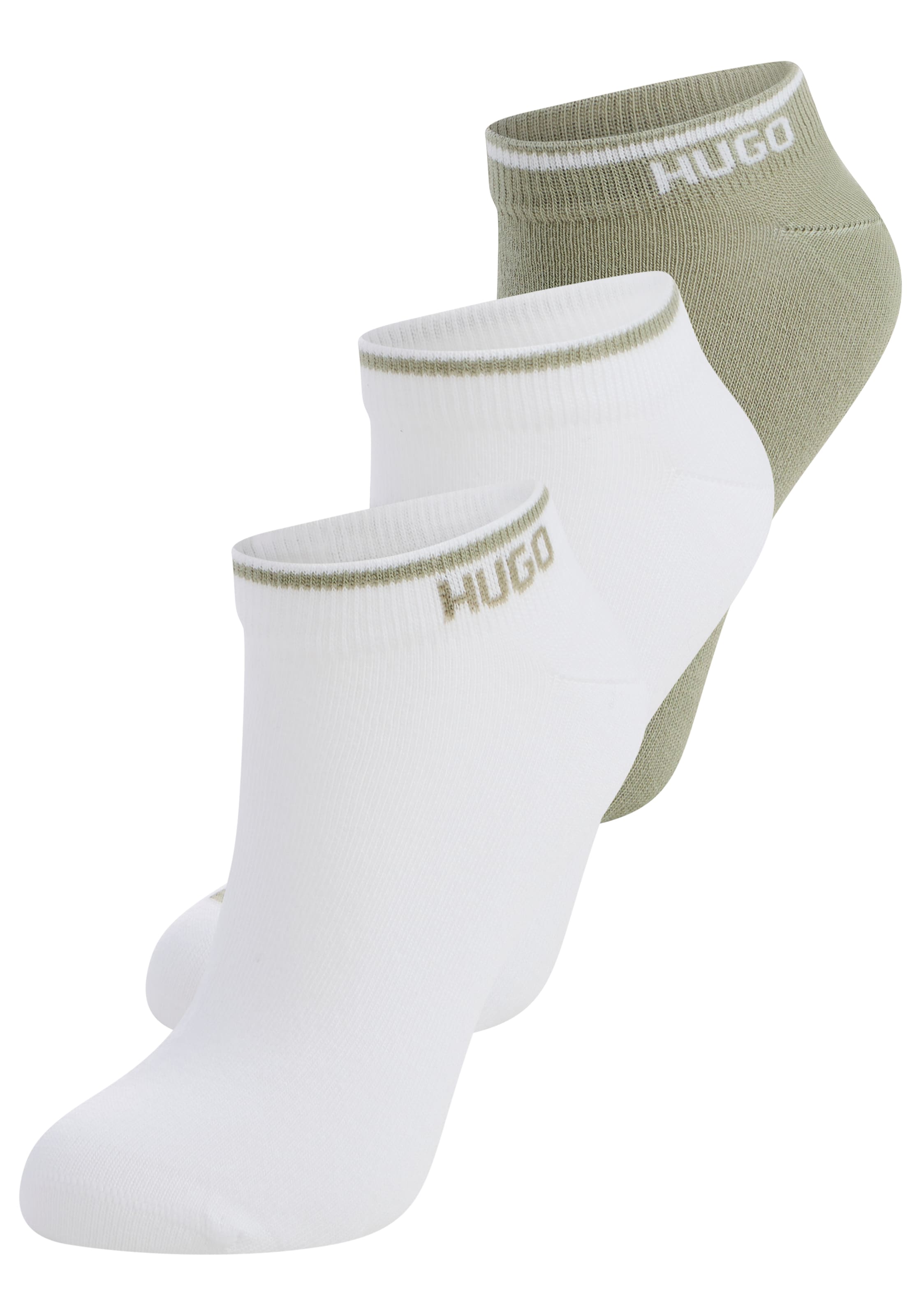 HUGO Underwear Sneakersocken »3P AS LOGO CC« 3 Paar tlg. mit Logodetails