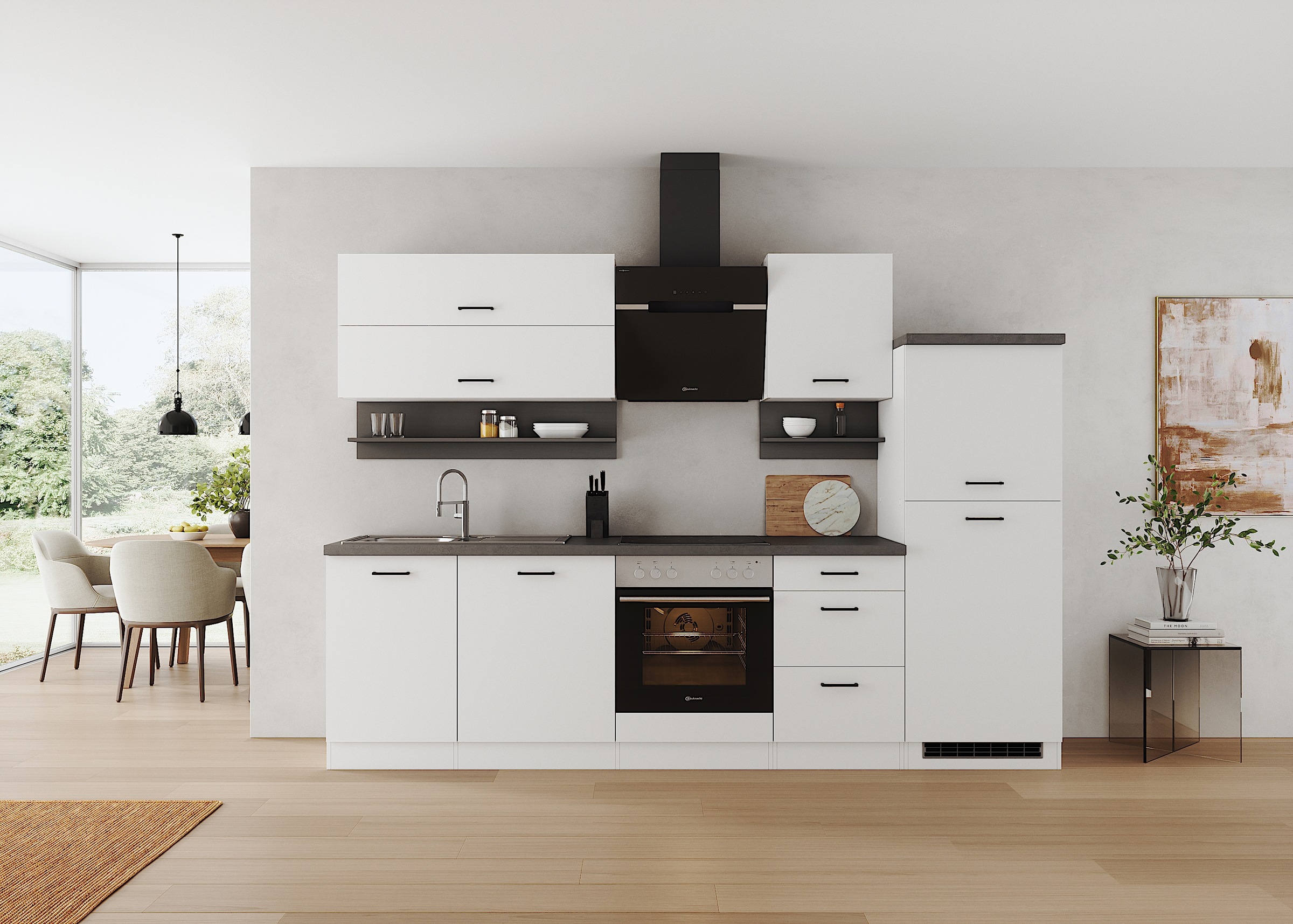 KOCHSTATION Küchenzeile "Betty", Breite 280 cm, mit E-Geräten von Bauknecht günstig online kaufen