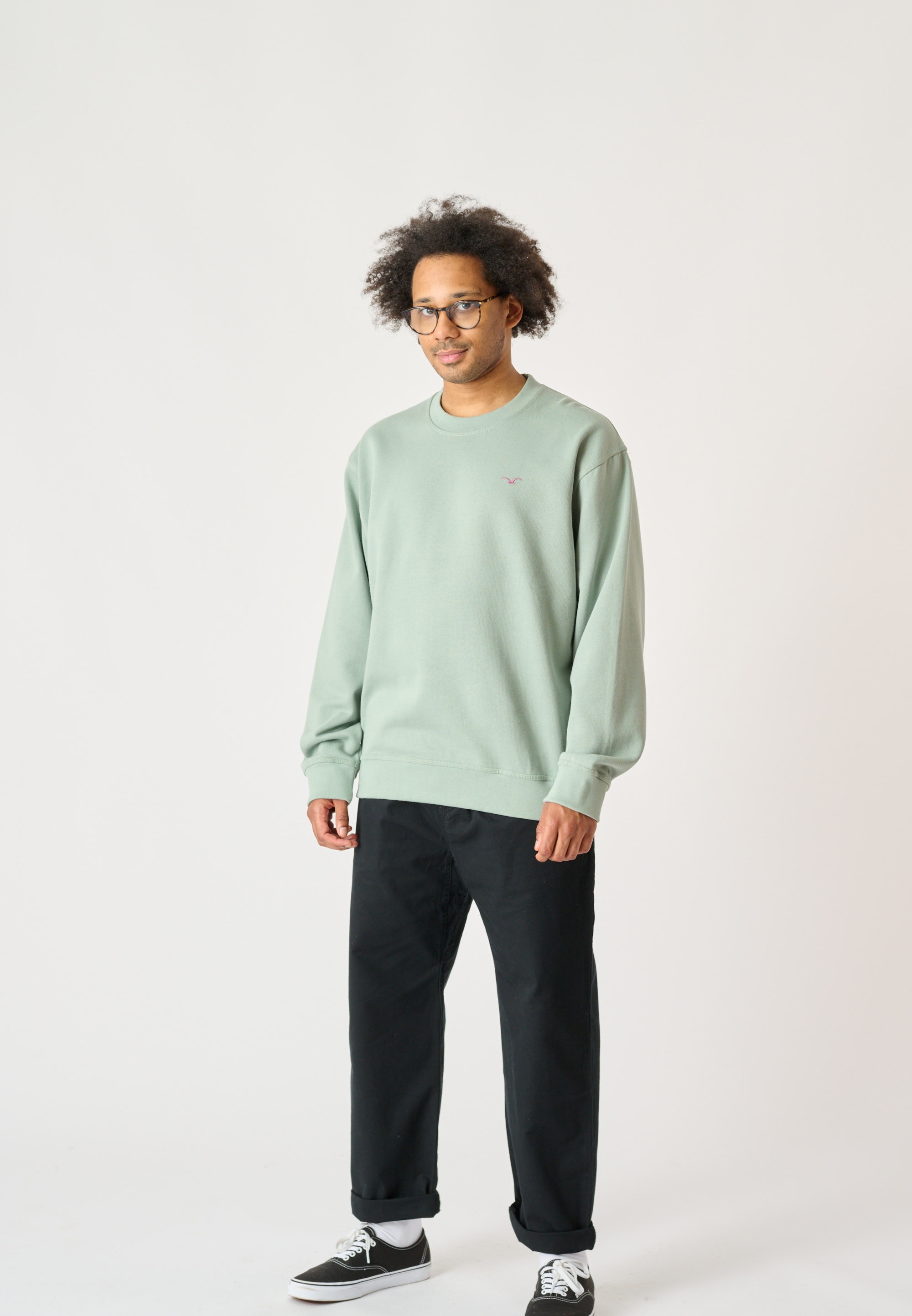 Cleptomanicx Sweatshirt »Ligull Boxy«, mit kleiner Möwenstickerei