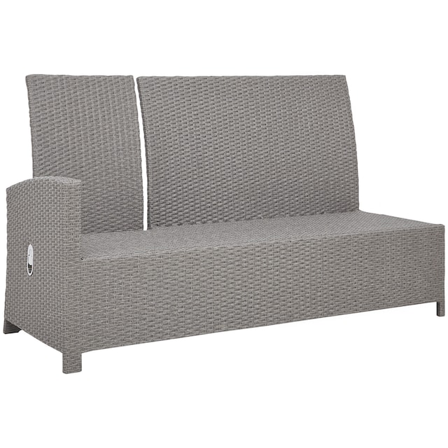 KONIFERA Gartenlounge-Set »Monaco«, (16 tlg.), mit Sitzbank, Hocker, Tisch  145x80 cm, inkl. Auflagen, Alu/Polyrattan | BAUR