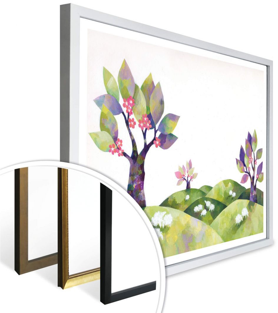 Wall-Art Poster Bild, Wandbild, bestellen Tiere, Die St.), Schafswiese«, Wandposter | Poster, (1 »Märchen Wandbilder BAUR