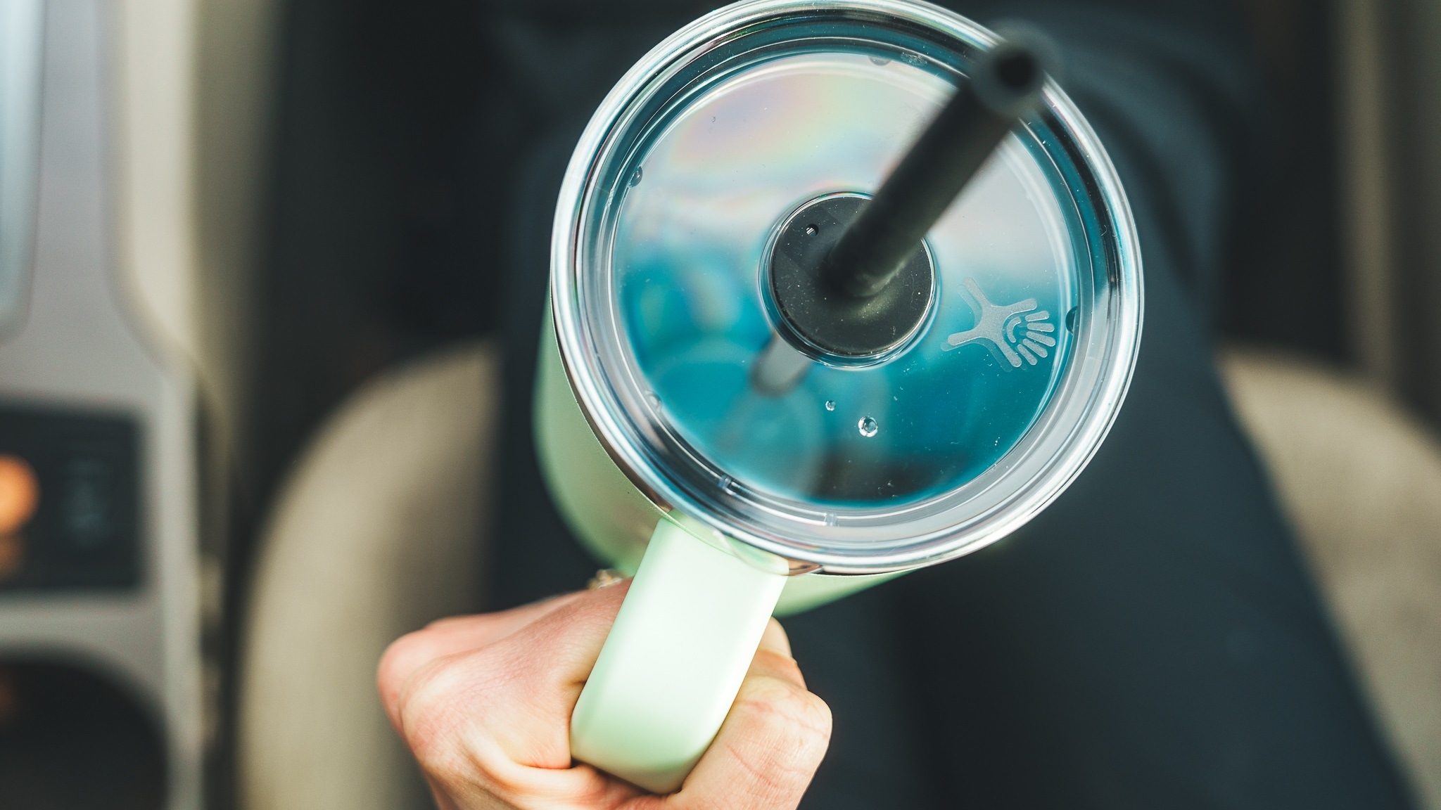 Hydro Flask Deckel »Large Press-In All Around Tumbler Straw Lid Clear« Transparenter Deckel für freie Sicht mit Strohhalm