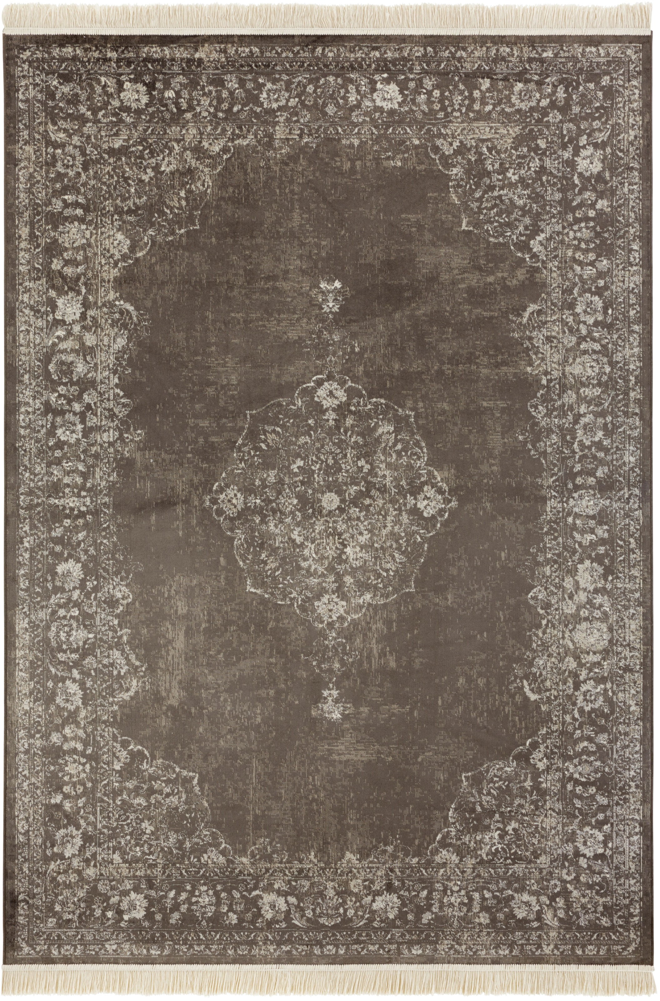NOURISTAN Teppich »Orient Vintage Medaillon«, rechteckig, 5 mm Höhe, Orientalisch mit Fransen, Orient, Wohnzimmer, Schlafzimmer, Esszimmer
