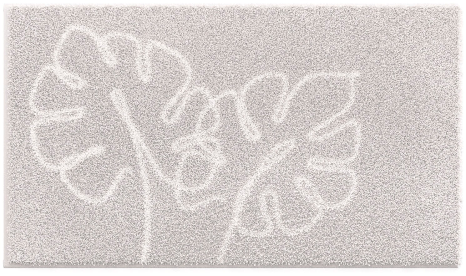 Thumbnail - Grund Badematte "Levana" Höhe 20 mm rutschhemmend beschichtet fußbodenheizungsgeeignet Stilvolles Blattmotiv, 5 Jahre Ga...