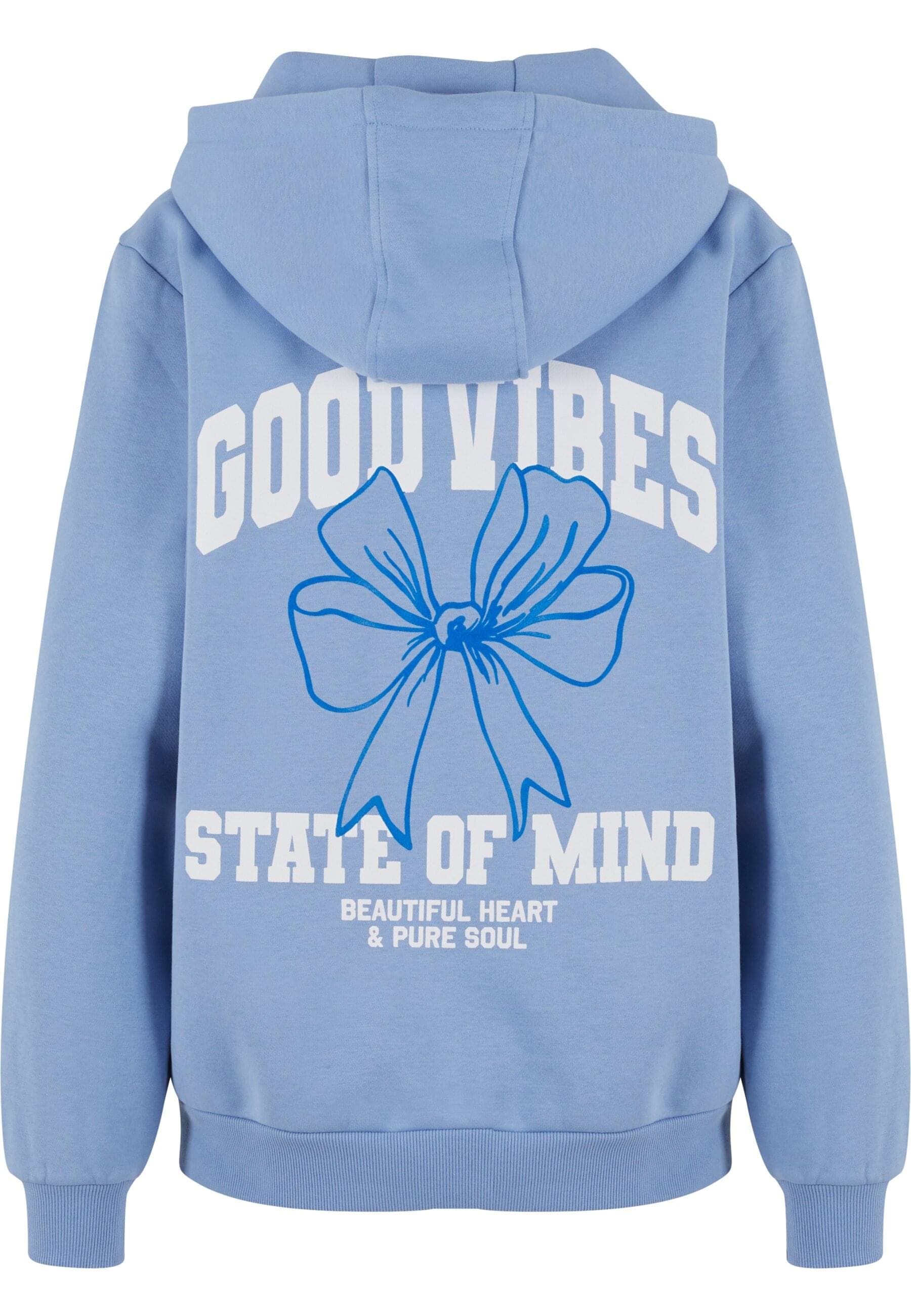 Miss Tee Kapuzenpullover »Miss Tee Good Vibes Bow Ladies Fluffy Hoody«, (1 tlg.)