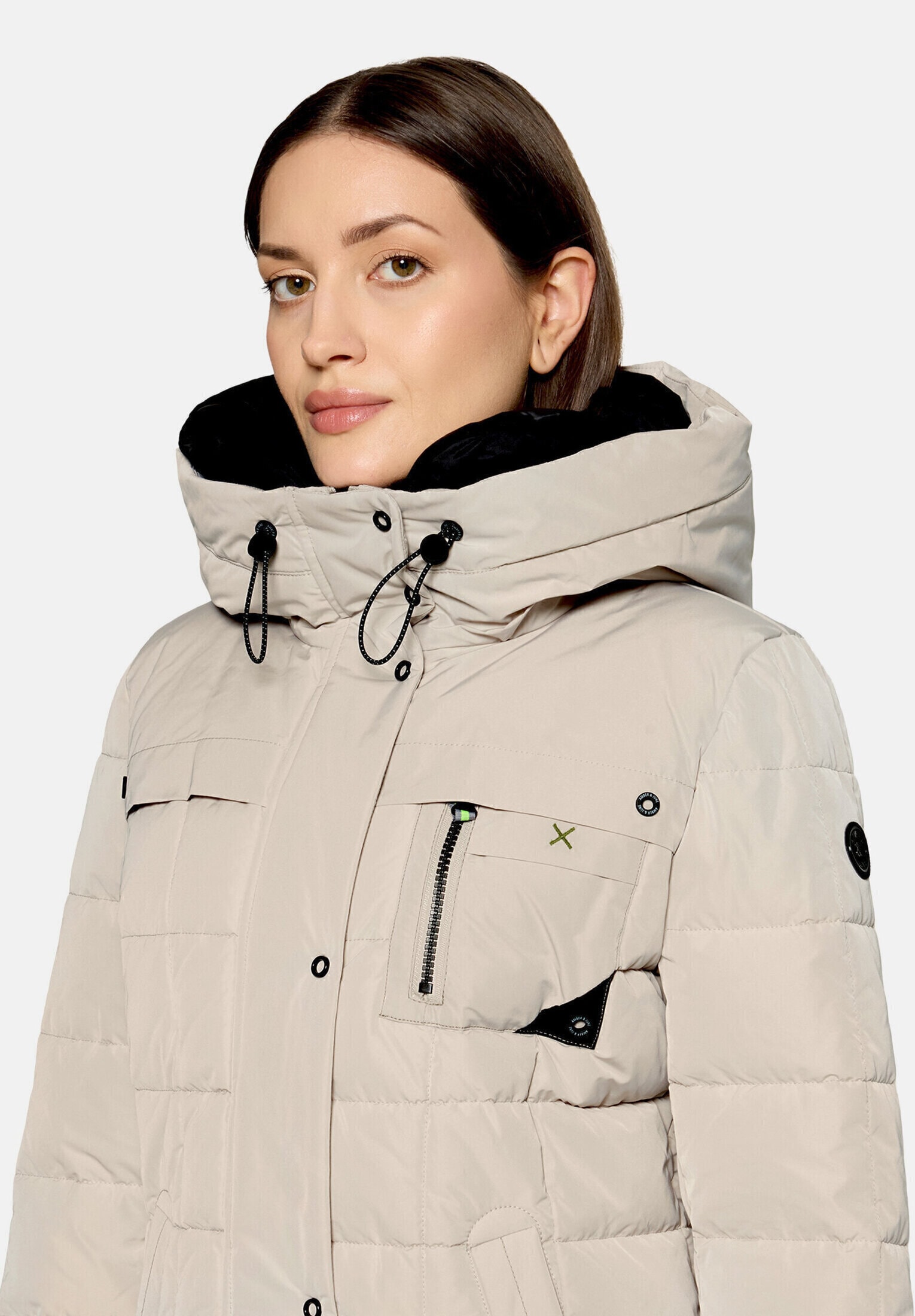 Amber & June Winterjacke »Damen mit Kapuze« mit Kapuze