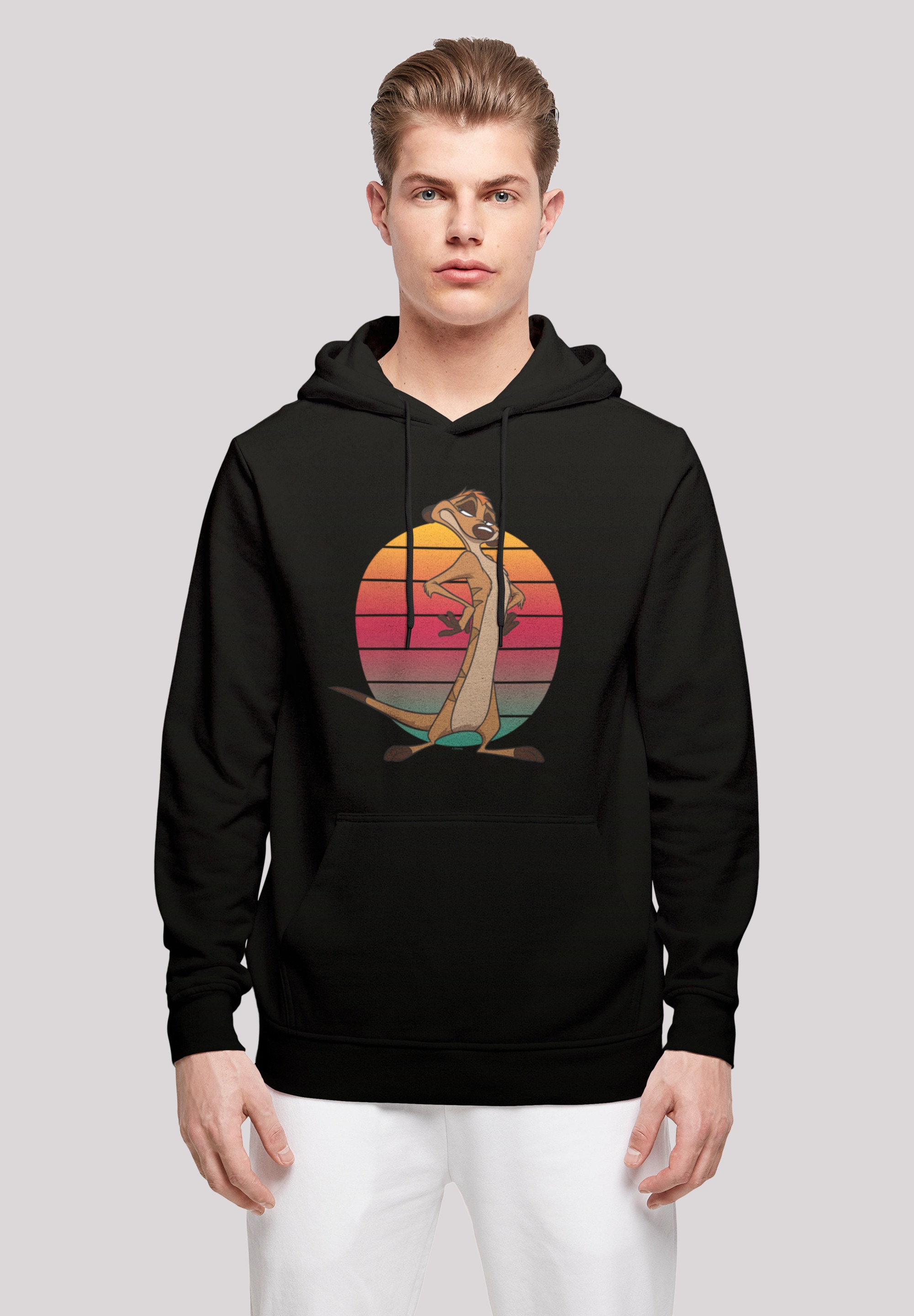 Kapuzenpullover »Disney König der Löwen Timon Sunset«, Print