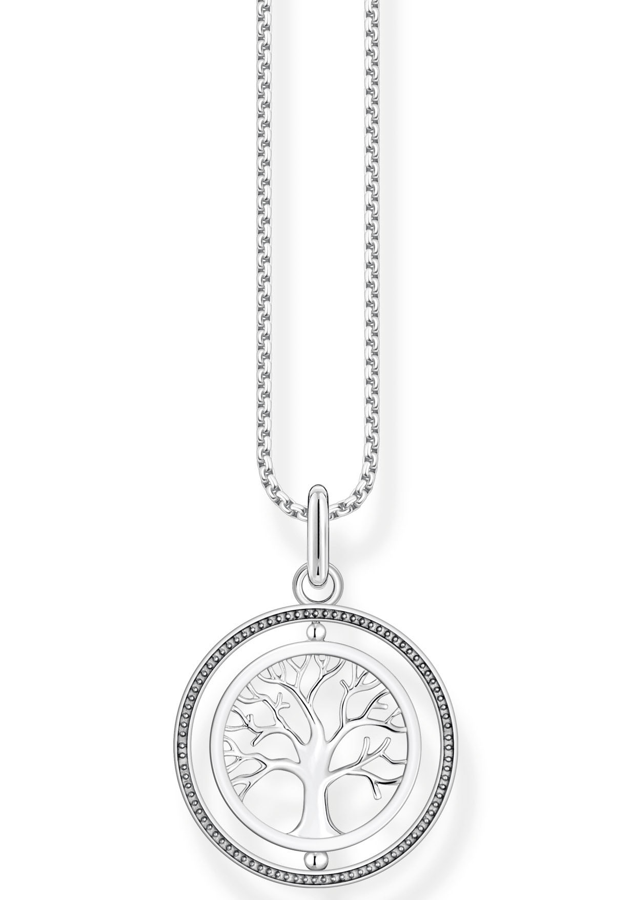 THOMAS SABO Kette mit Anhänger »Tree of Love, KE2148-643-14-L45V«, mit Zirkonia (synth.)