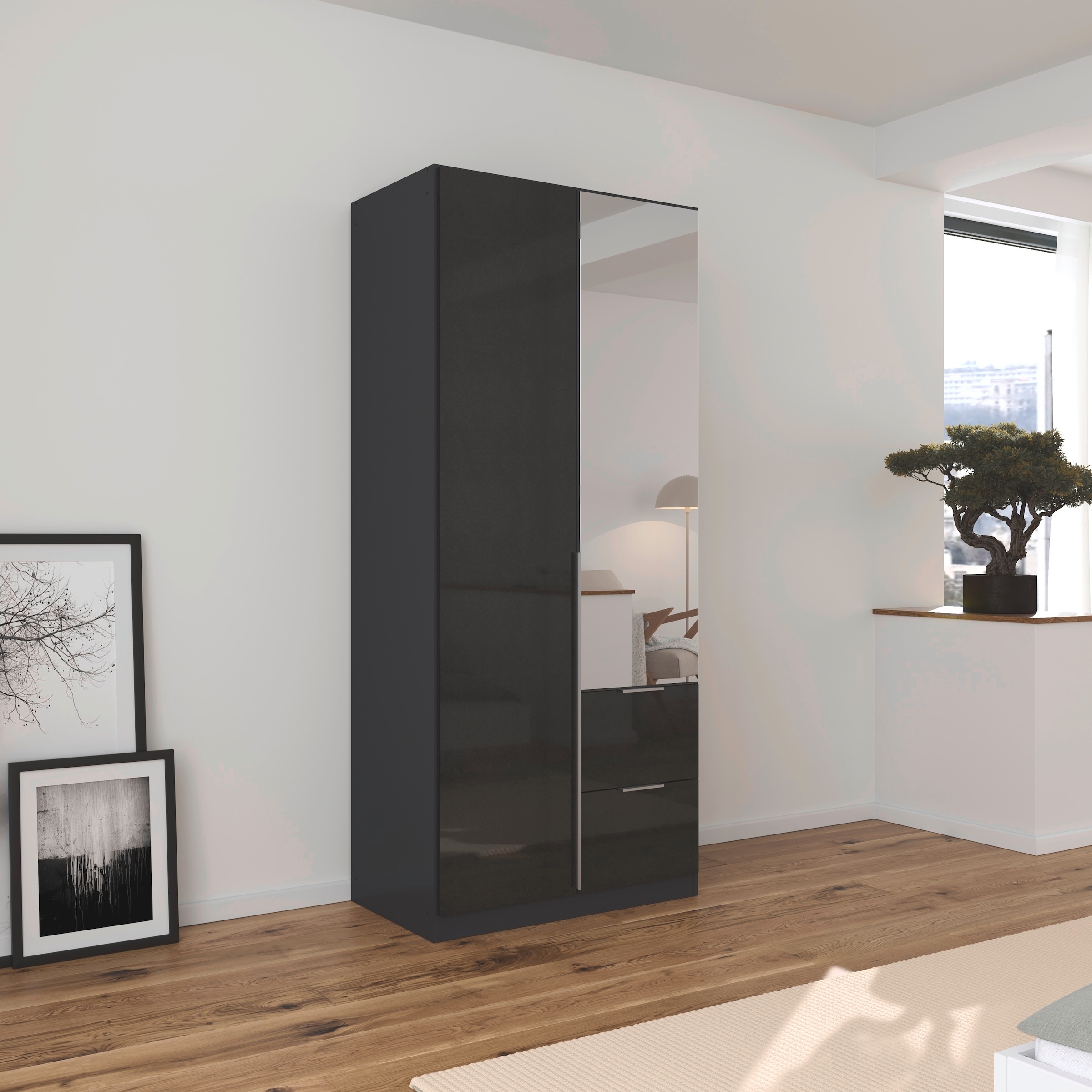 OTTO home Drehtürenschrank "Kleiderschrank Schrank Garderobe AGORDO mit Dek günstig online kaufen