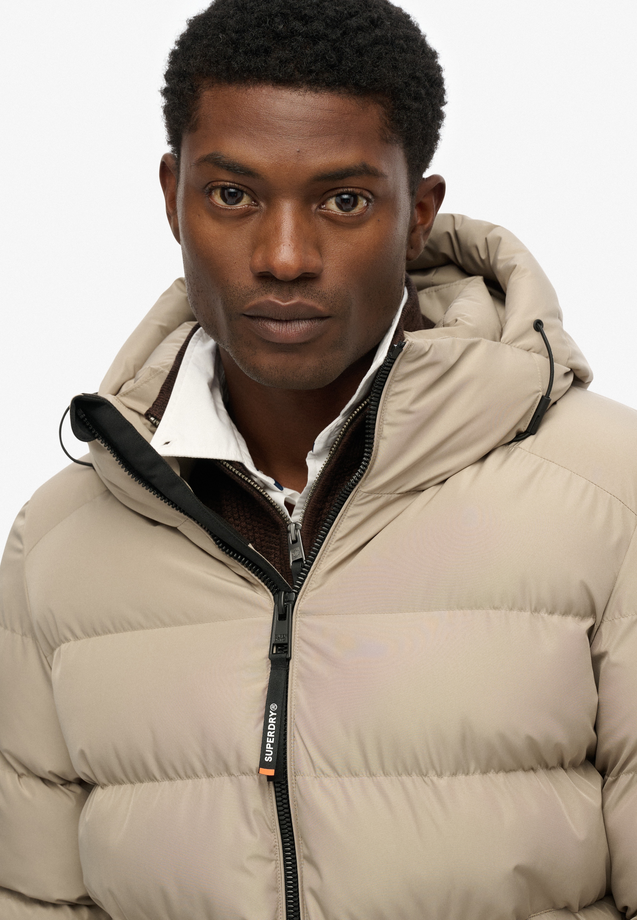 Superdry Steppjacke »HOODED SPORTS PUFFER JACKET«, mit Kapuze