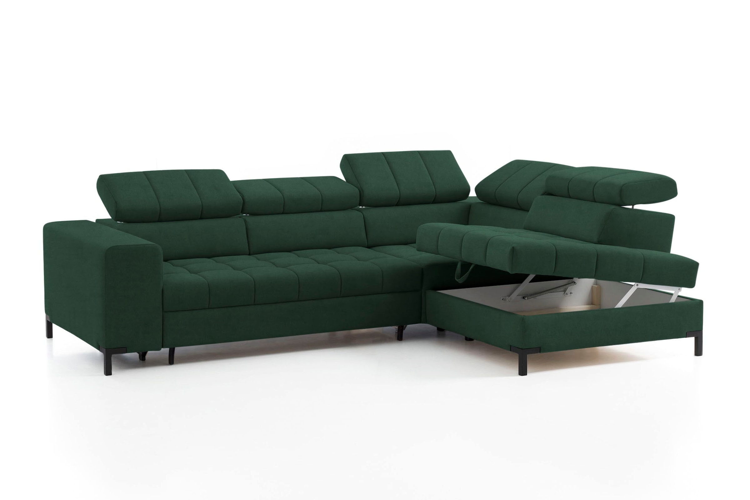 exxpo - sofa fashion Ecksofa »Bocco, hochwertige Verarbeitung, toller Sitzkomfort, bequem, L-Form«, wahlweise mit Bettfunktion u. Bettkasten, inkl. Kopfteilverstellung