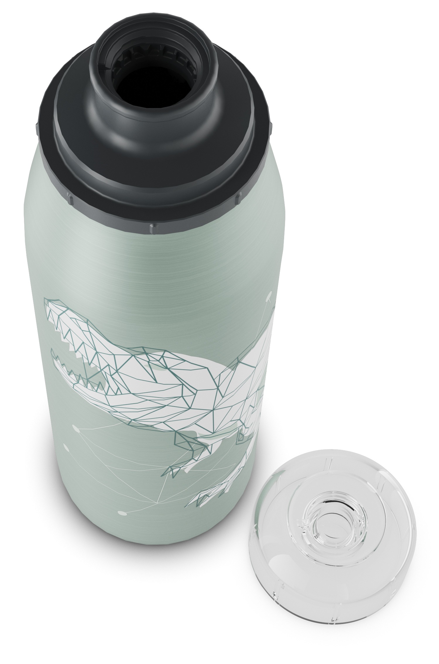 Alfi Isolierflasche »KIDS ISO BOTTLE, Edelstahlkörper, spülmaschinenfest«, (1 tlg.), 12h heiß & 24h kalt, Trinköffnung mit konsistentem Trinkfluss