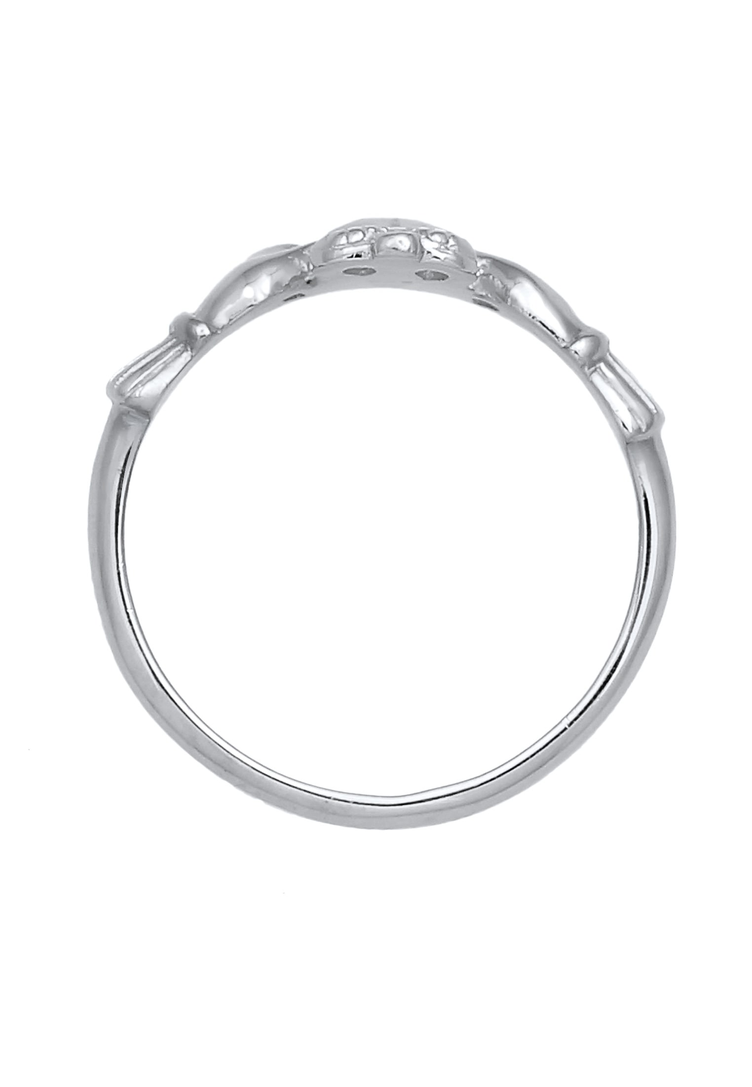 Elli Silberring »Ring Claddagh Herz Krone Königlich 925 Silber«