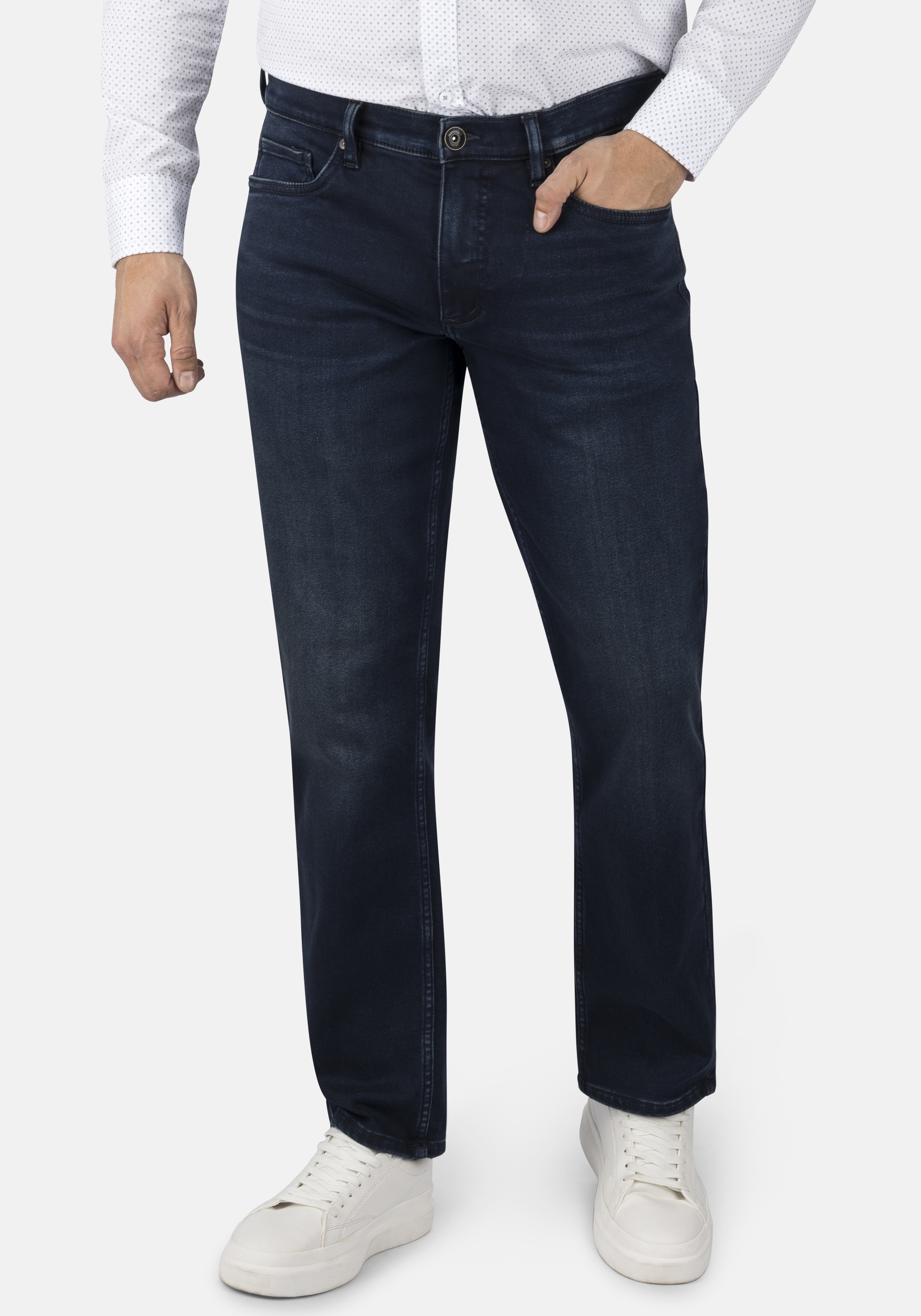Stooker Men "Frisco Thermo Straight Fit Jeans" Straight Fit Casual Clean Wash Denim Thermo Effekt für Herren