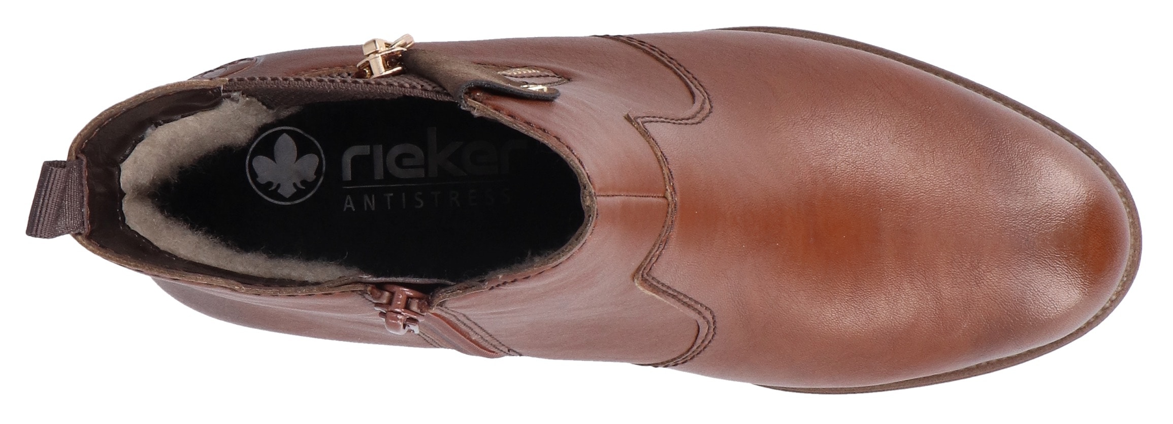 Rieker Winterstiefelette, Stiefelette, Boots, Blockabsatz, mit Innenreißverschluss