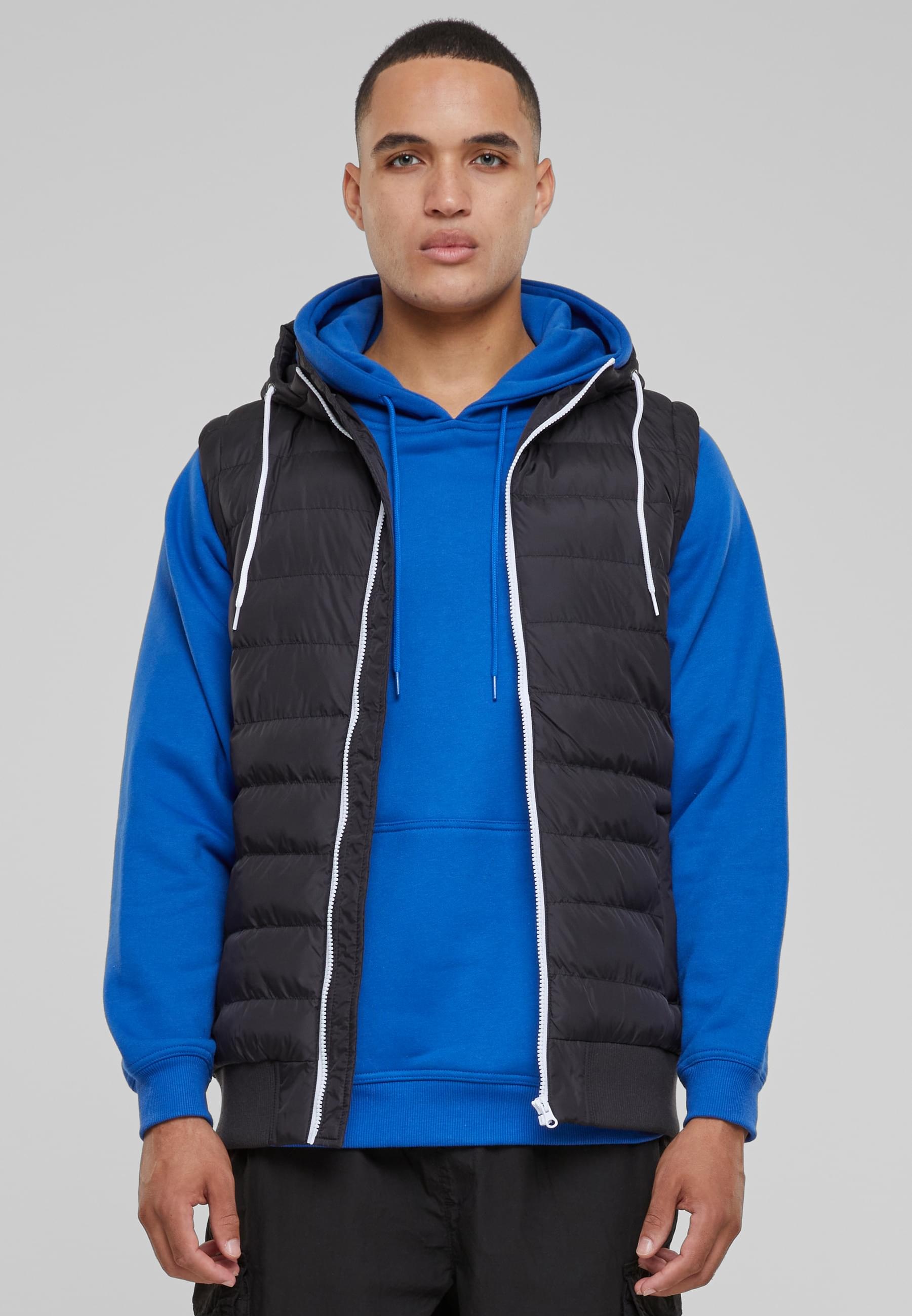 URBAN CLASSICS Jerseyweste »Urban Classics Herren Small Bubble Hooded Vest«, (1 tlg.)