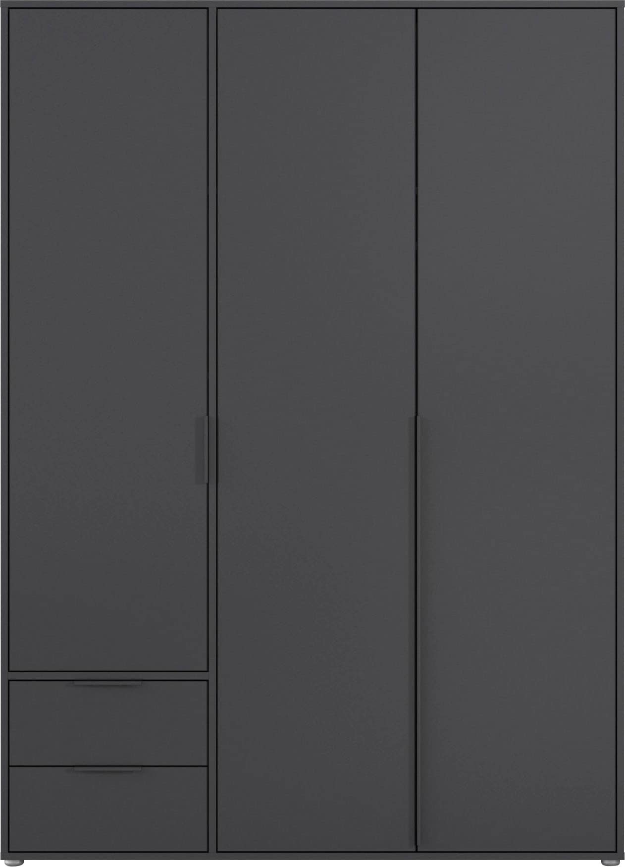 rauch Drehtürenschrank »Kleiderschrank Schrank Garderobe Wäscheschrank NAGATA viel Stauraum«, (in 3 verschiedenen Ausstattungen BASIC/CLASSIC/PREMIUM), mit Schubladen sowie Stangengriffen TOPSELLER MADE IN GERMANY
