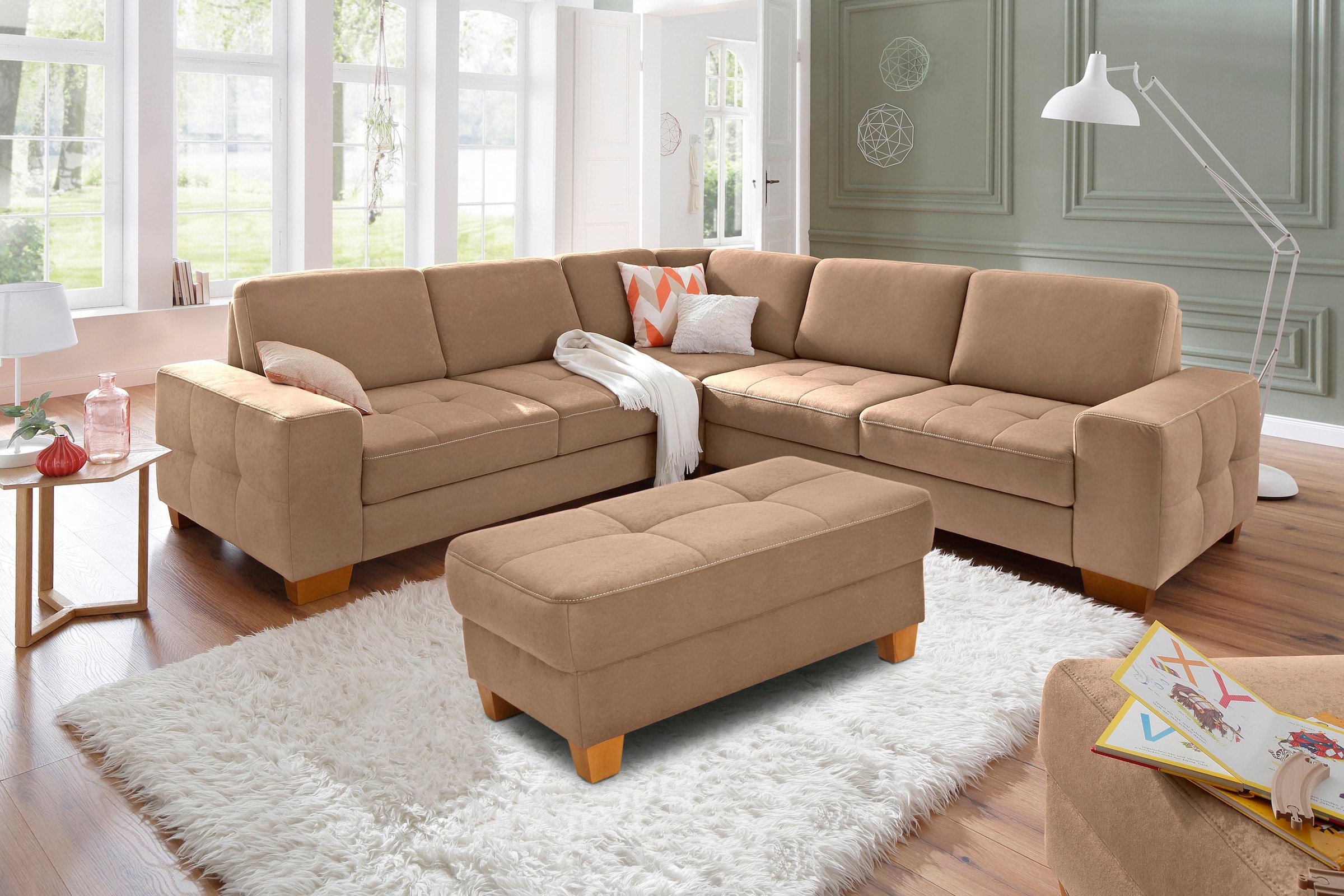 Home affaire Hocker »Puccini«, mit Kontrastnaht