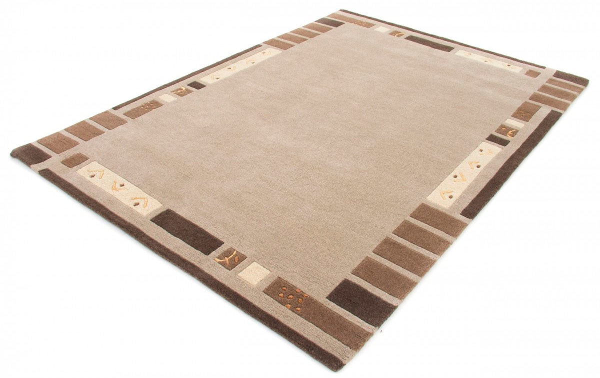 carpetfine Wollteppich »Nepal Jaipur«, rechteckig, 20 mm Höhe, reine Wolle, handgeknüpft, Wohnzimmer