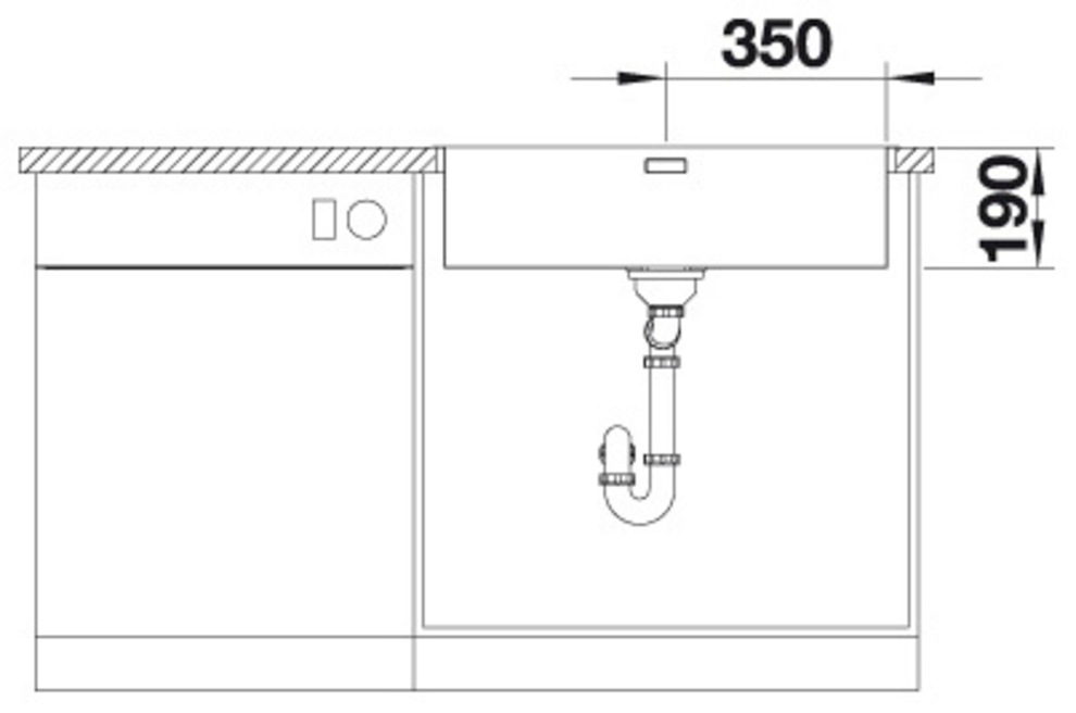 Blanco Edelstahlspüle »ANDANO 700-IF/A«, zum wechselseitigen Einbau geeignet