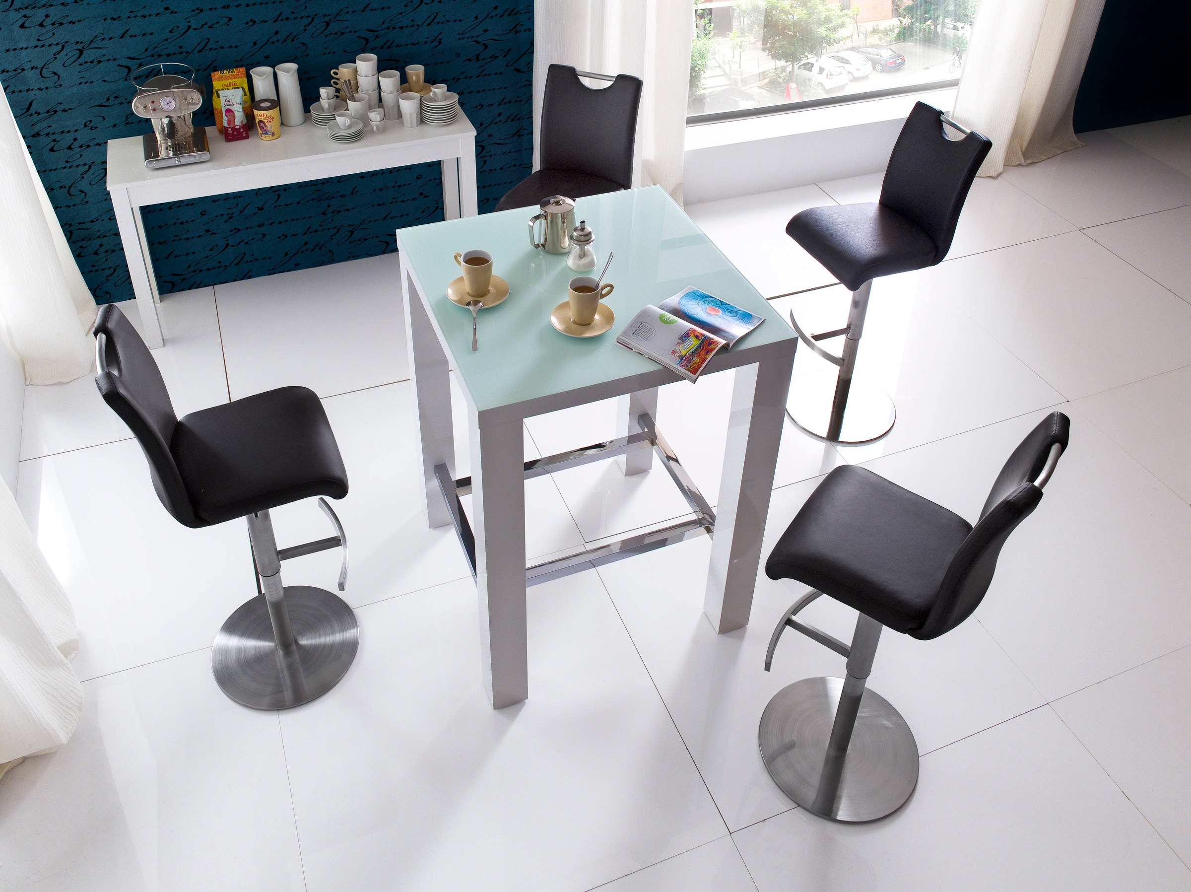 MCA furniture Bistrostuhl "ALESI", mit Rückenlehne, 360 drehbar, Sitzhöhe e günstig online kaufen