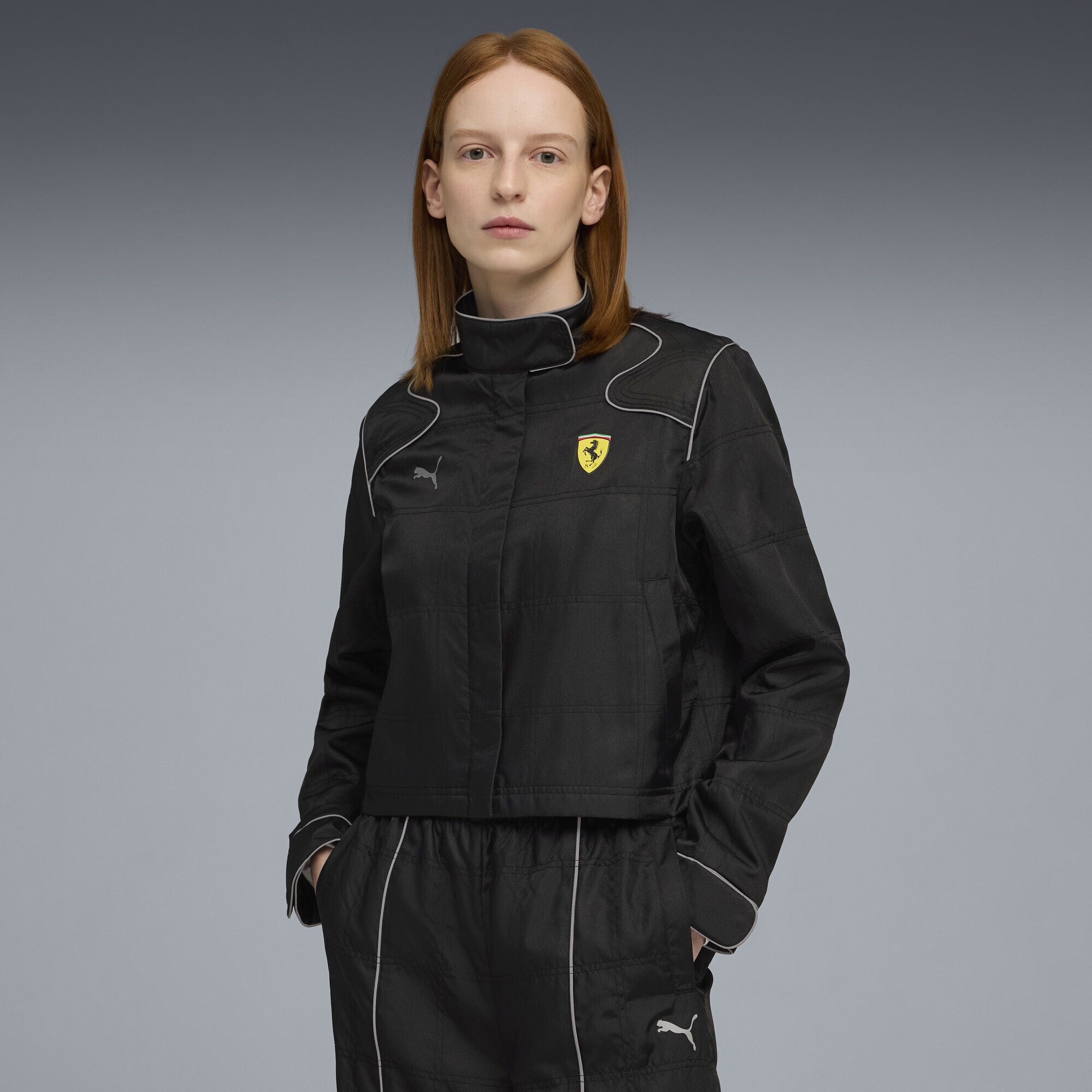 PUMA Bomberjacke »Scuderia Ferrari HP Premium Jacke Damen«