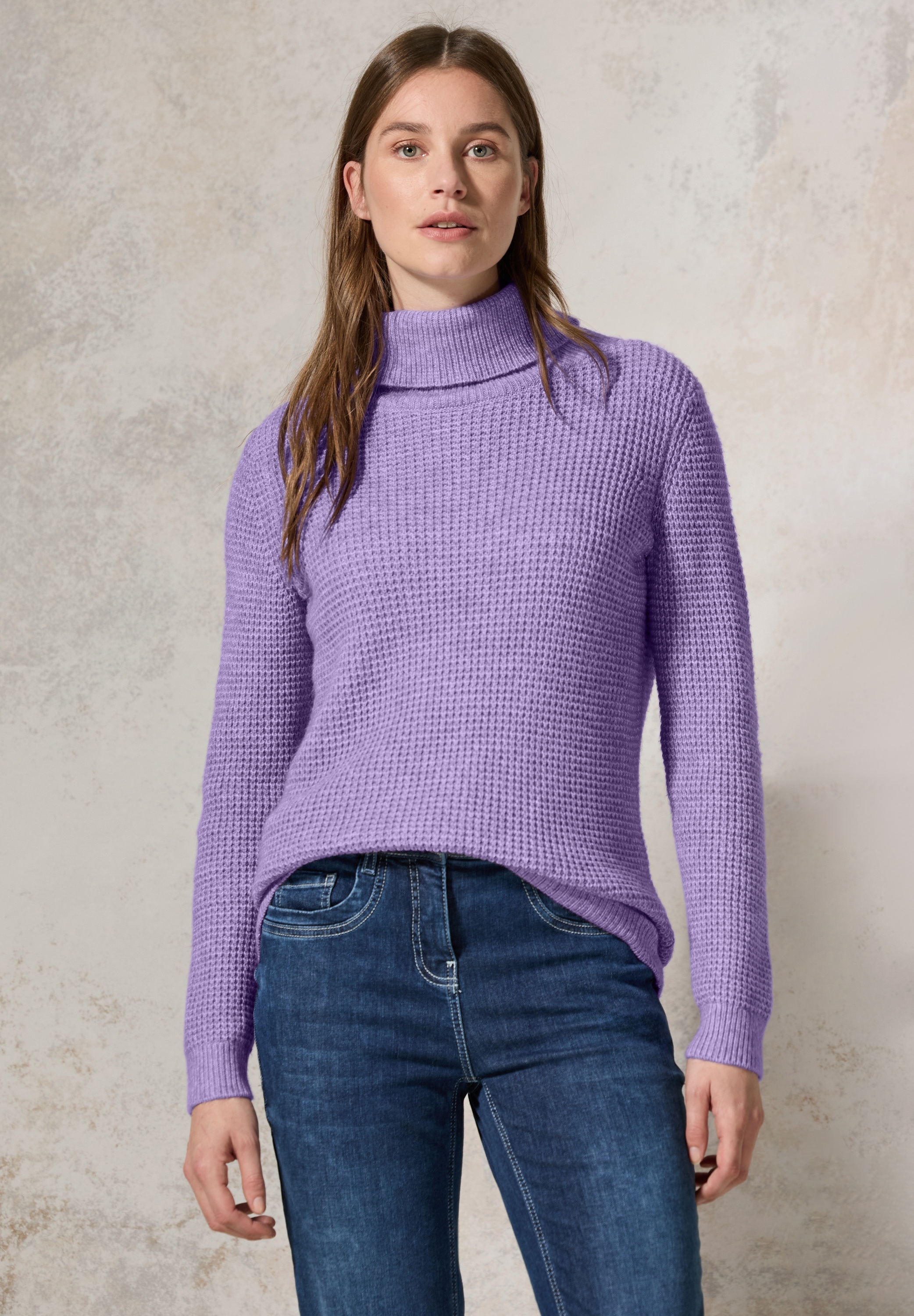 Cecil Rollkragenpullover, im soften Baumwoll-Mix