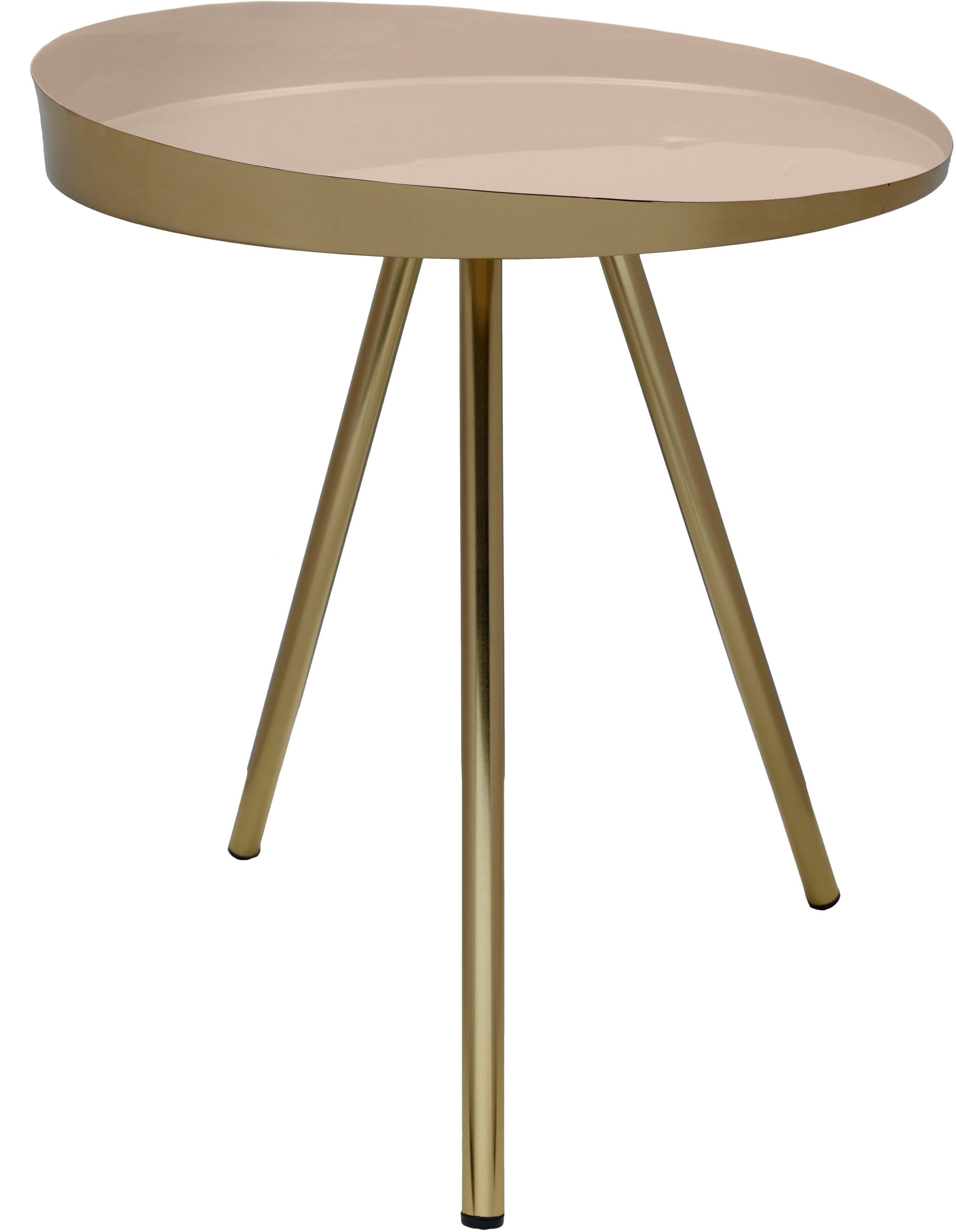 Kayoom Beistelltisch »Morrison, runder Beistelltisch, edler Look«, (1 St.), Dekorativ, glanzvolle Lackierung, stilvolles Design