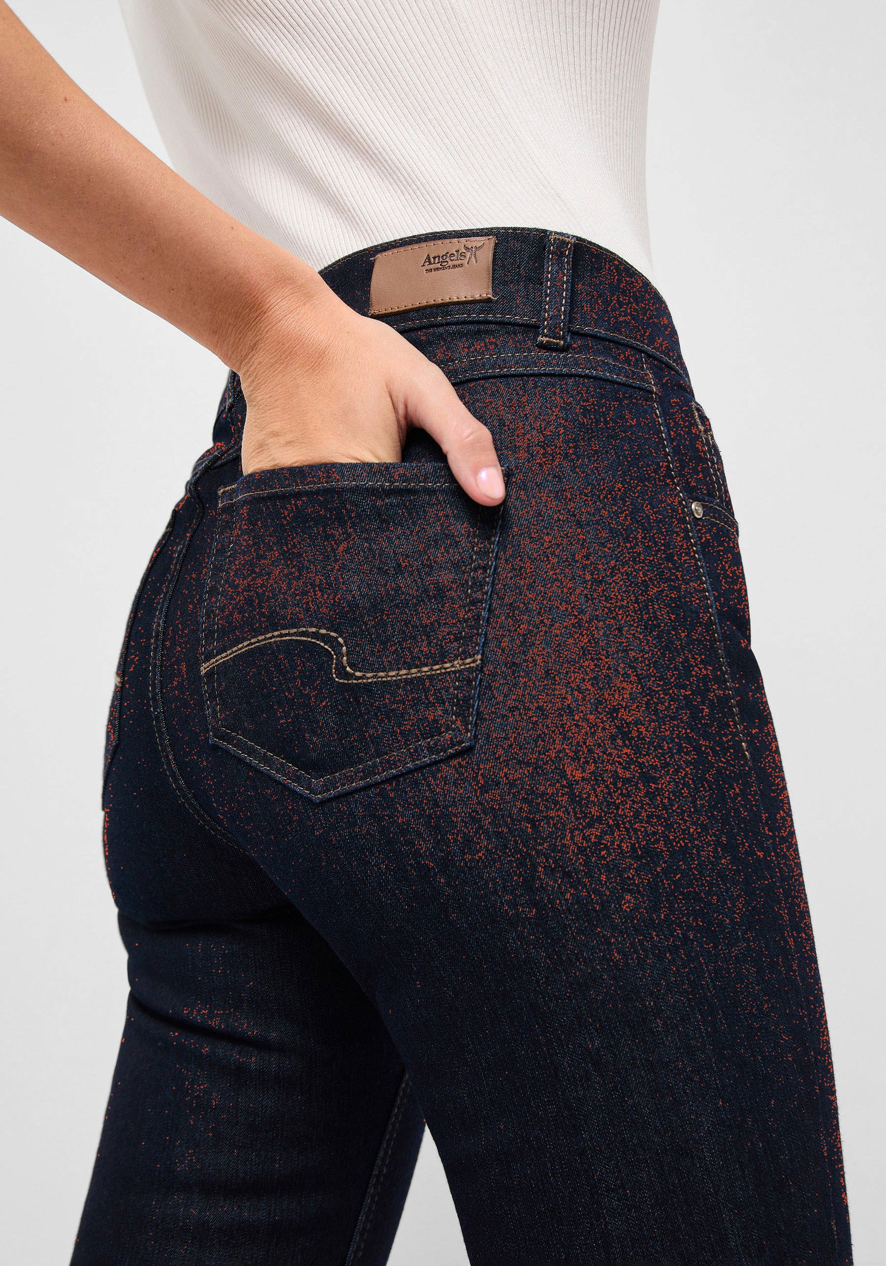 ANGELS 5-Pocket-Jeans »CICI«, aus sportivem Denim