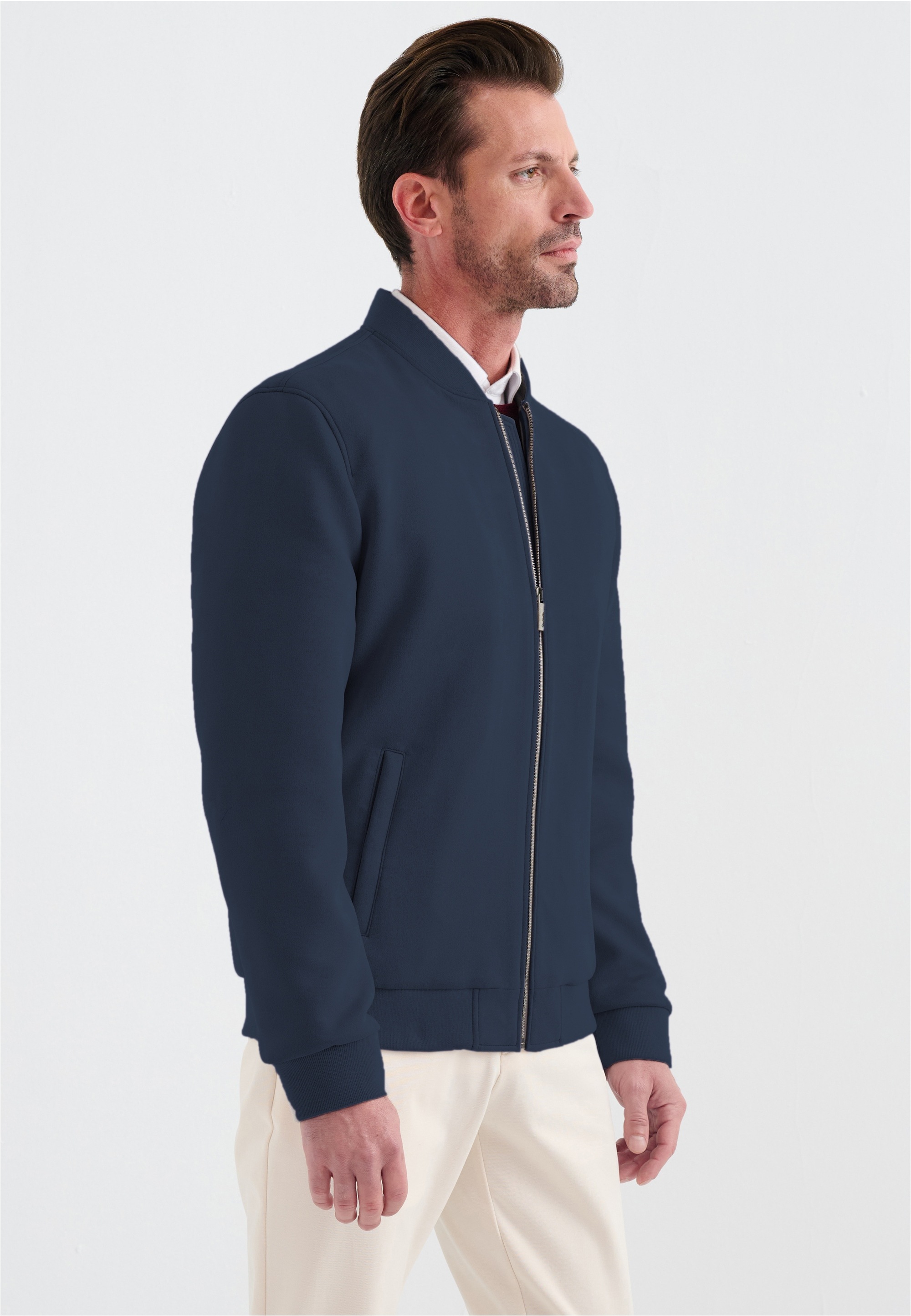 Pierre Cardin Lederimitatjacke, im Bomber-Stil