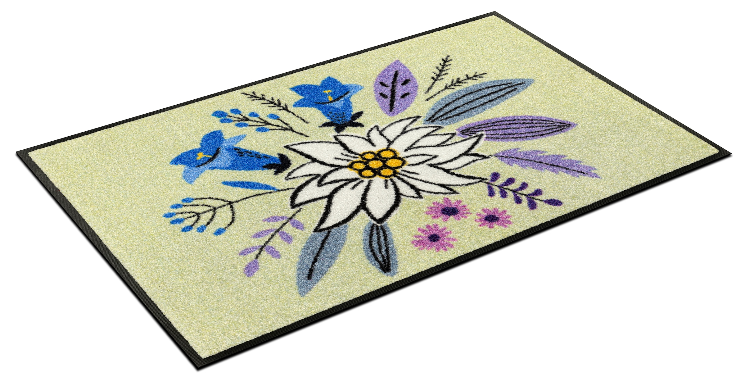 wash+dry by Kleen-Tex Fußmatte »Gipfelgarten« rechteckig 7 mm Höhe waschbar und trocknergeeignet