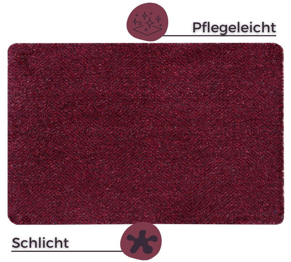 HANSE Home Fußmatte »Clean & Go, Türmatte«, rechteckig, 7 mm Höhe, Waschbar, Schmutzfangmatte, Outdoor, Innen, Rutschfest, Wetterfest