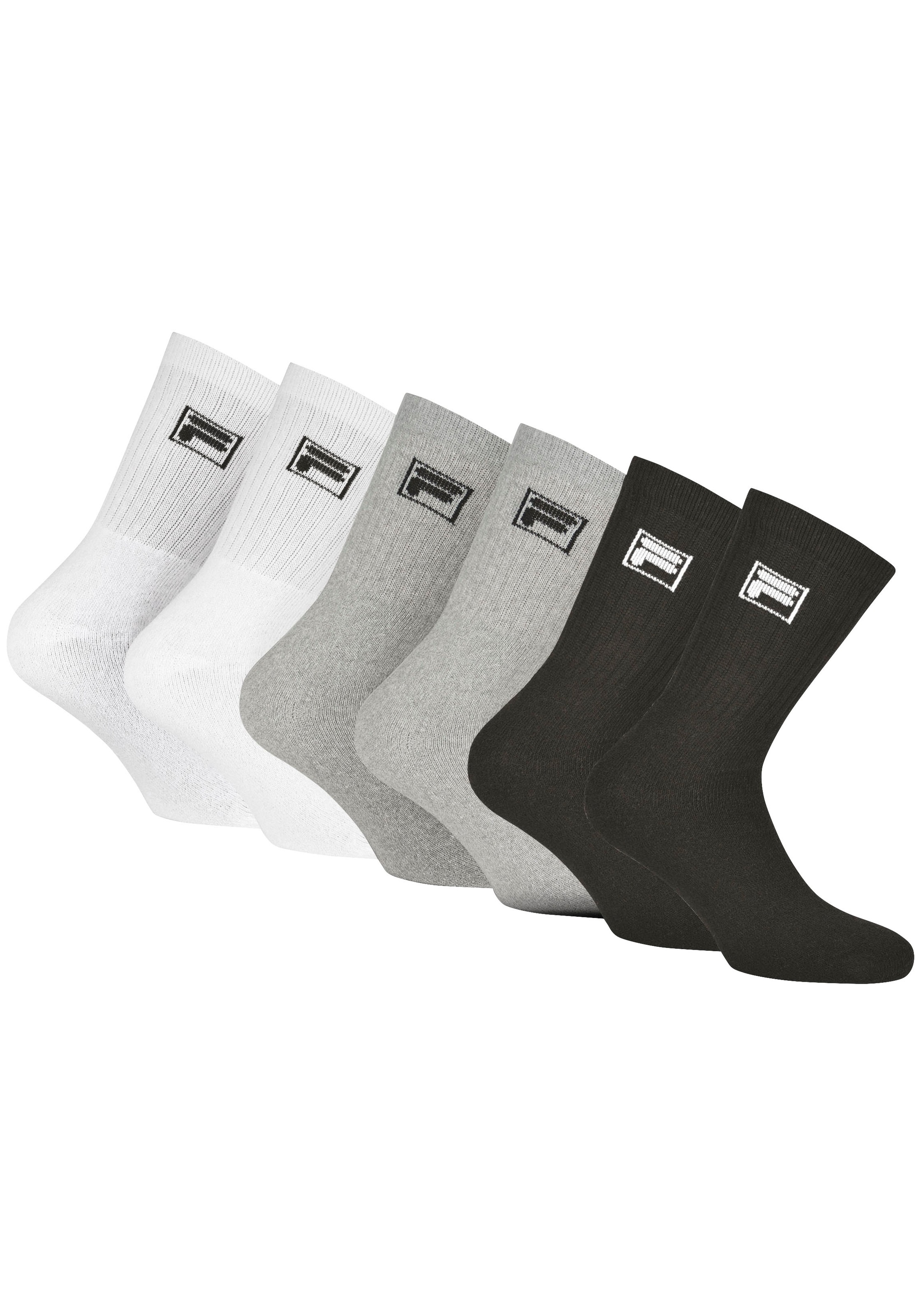 Fila Sportsocken "UNISEX CREW TENNIS FULL TERRY SOCKS", (6 Paar), klassisch günstig online kaufen