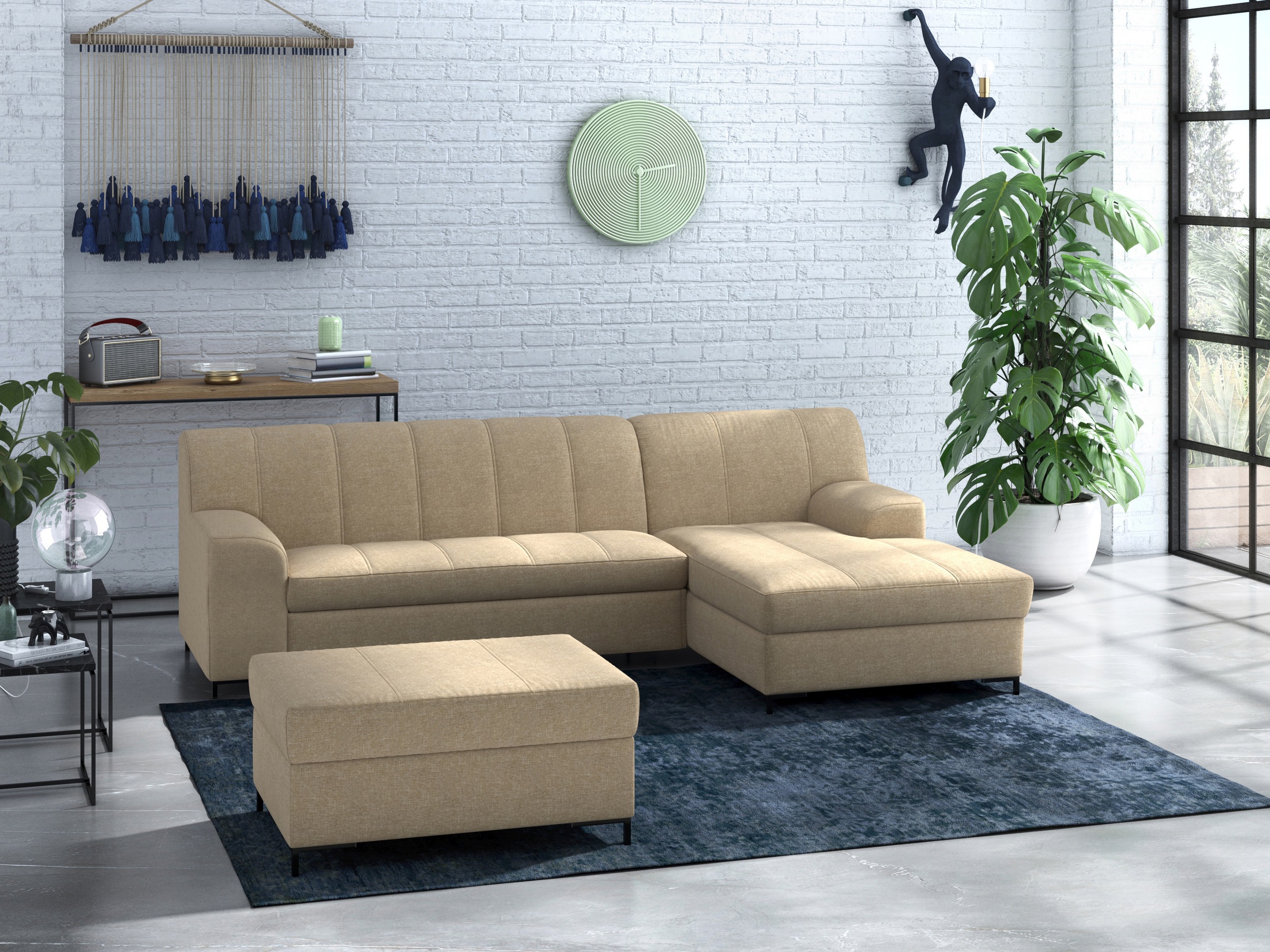 INOSIGN Polsterhocker »Balme«, passend zur Serie "Balme"