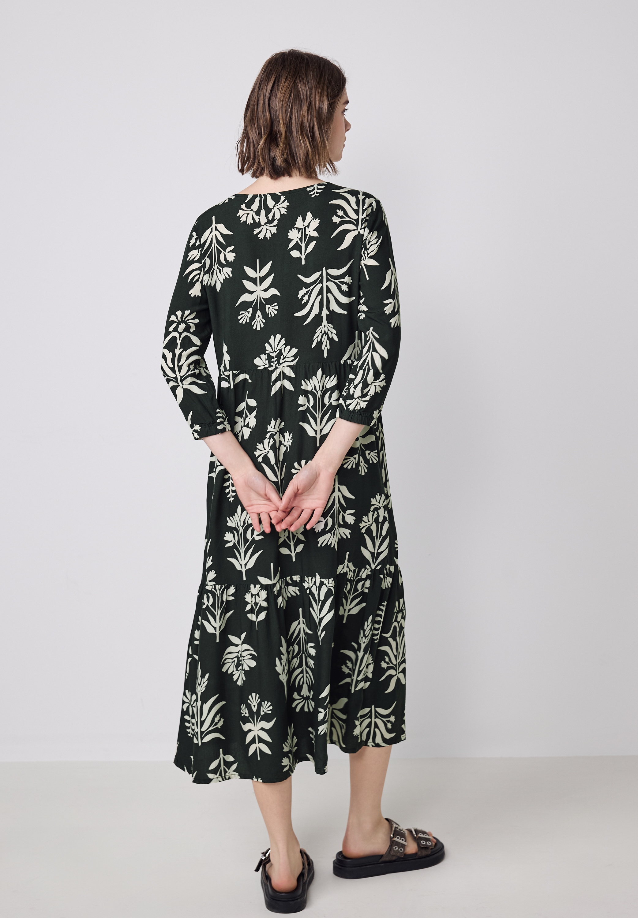 STREET ONE STUDIO Midikleid, mit allover Blumenprint