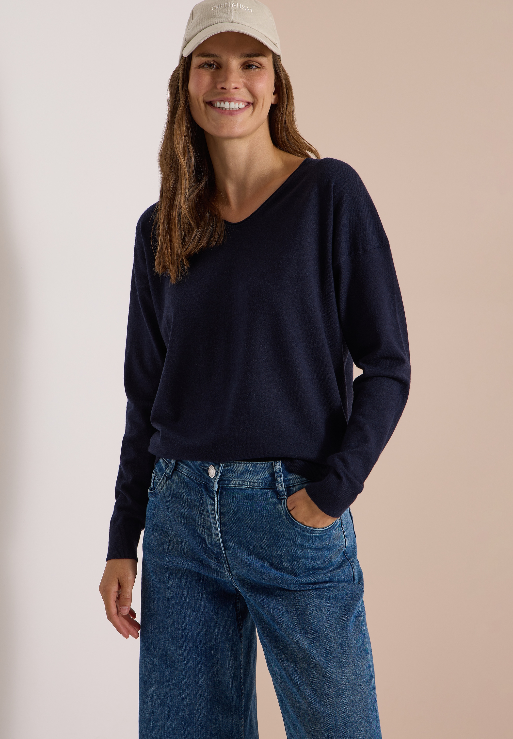 Cecil Strickpullover in Unifarbe