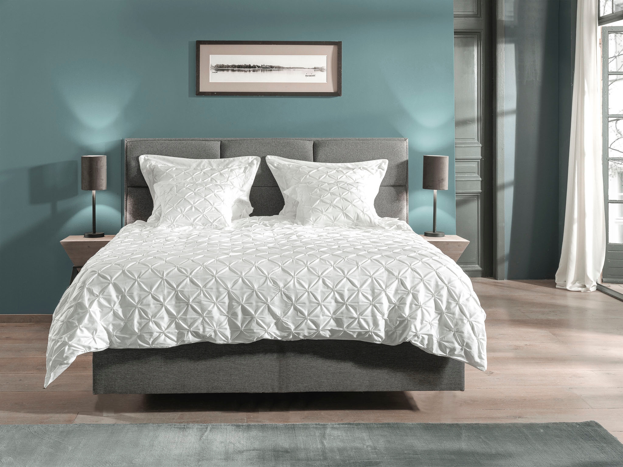 YELLOW Bettwäsche "Como-4" 2 Stk. tlg. Rautenmuster, 100% Baumwolle ab 135x günstig online kaufen