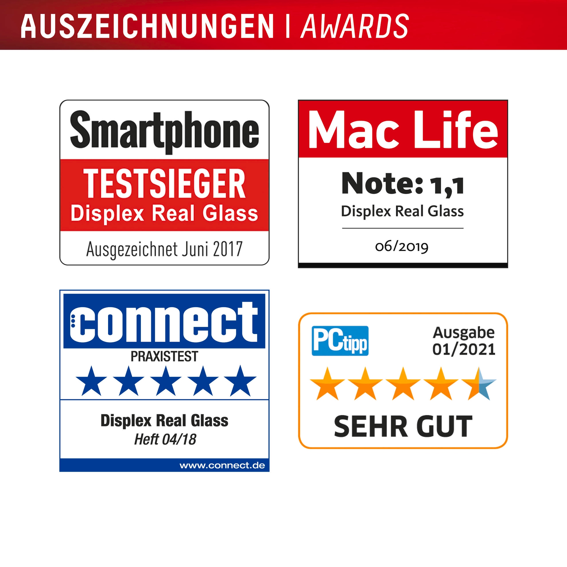 Displex Displayschutzglas »Real Glass Screen Protector inkl. Case«, für Samsung Galaxy A56 5G, Displayschutzfolie, Schutzfolie, Bildschirmschutz, kratz- & stoßfest