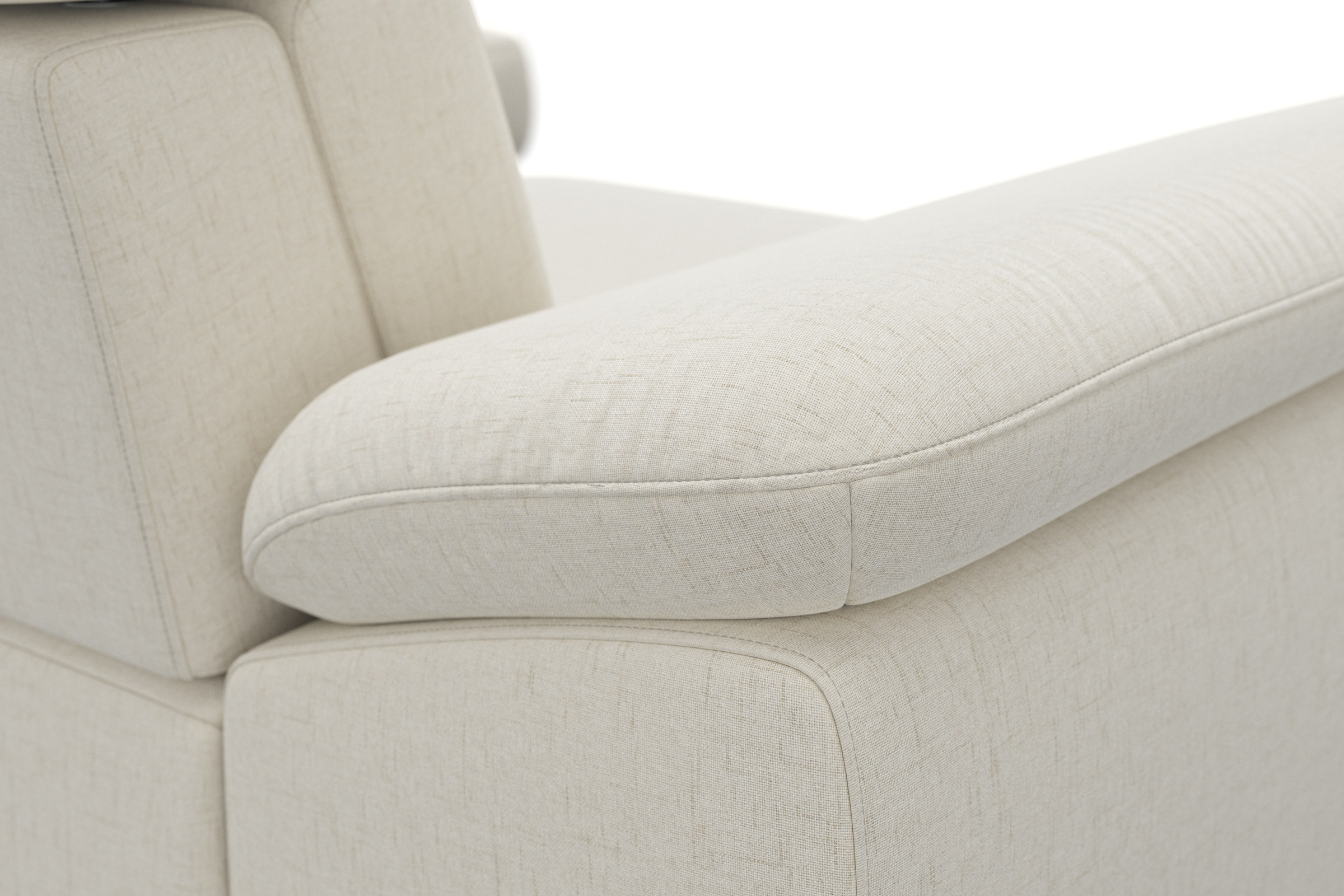 sit&more Ecksofa »Cabrio L-Form, mit Sitztiefenverstellung, Arm- und Kopfteilverstellung«, 2 Nierenkissen, Federkern, optional Bettfunktion und Stauraum