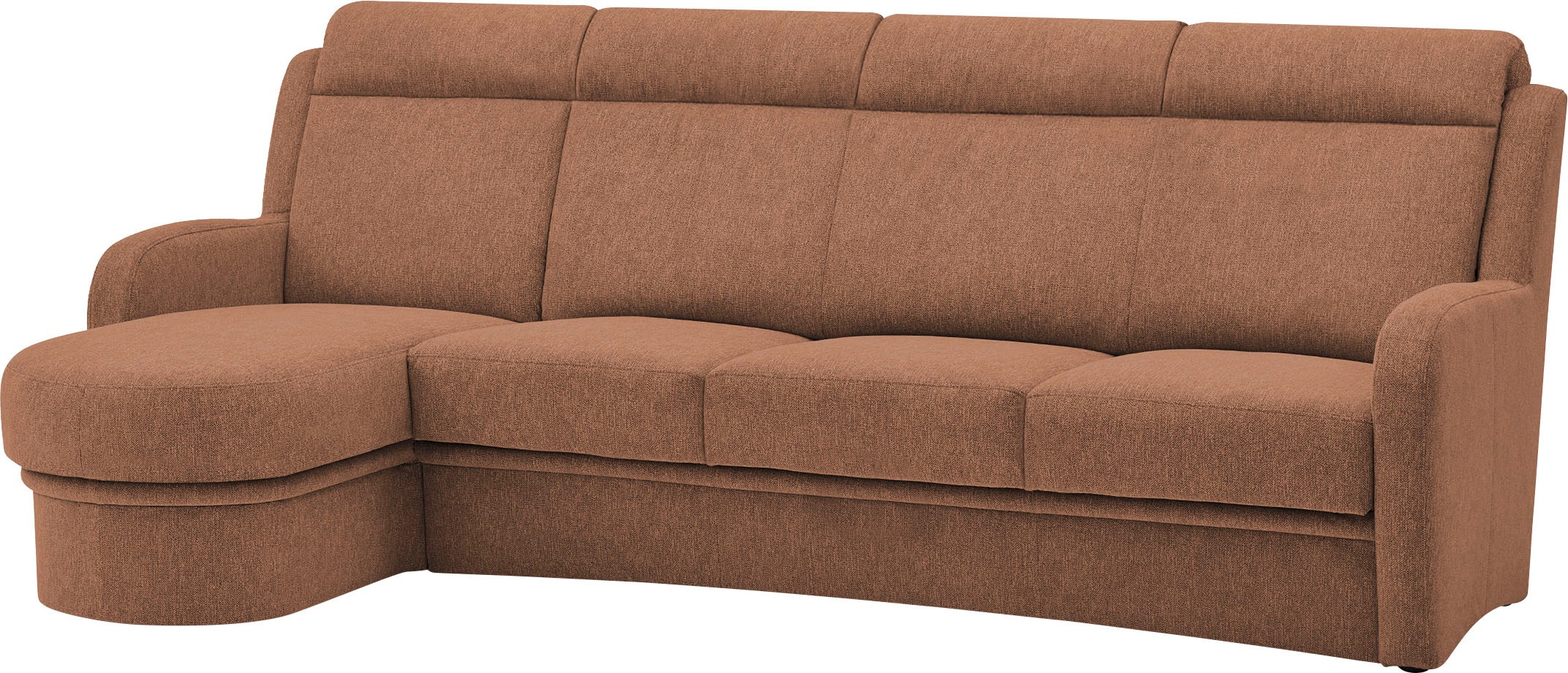 VILLA BECK Ecksofa »Varese L-Form«, (2 St.), Kopfteilverstellung, wahlweise mit Sitzvorzug, in Sitzhöhe 46 cm