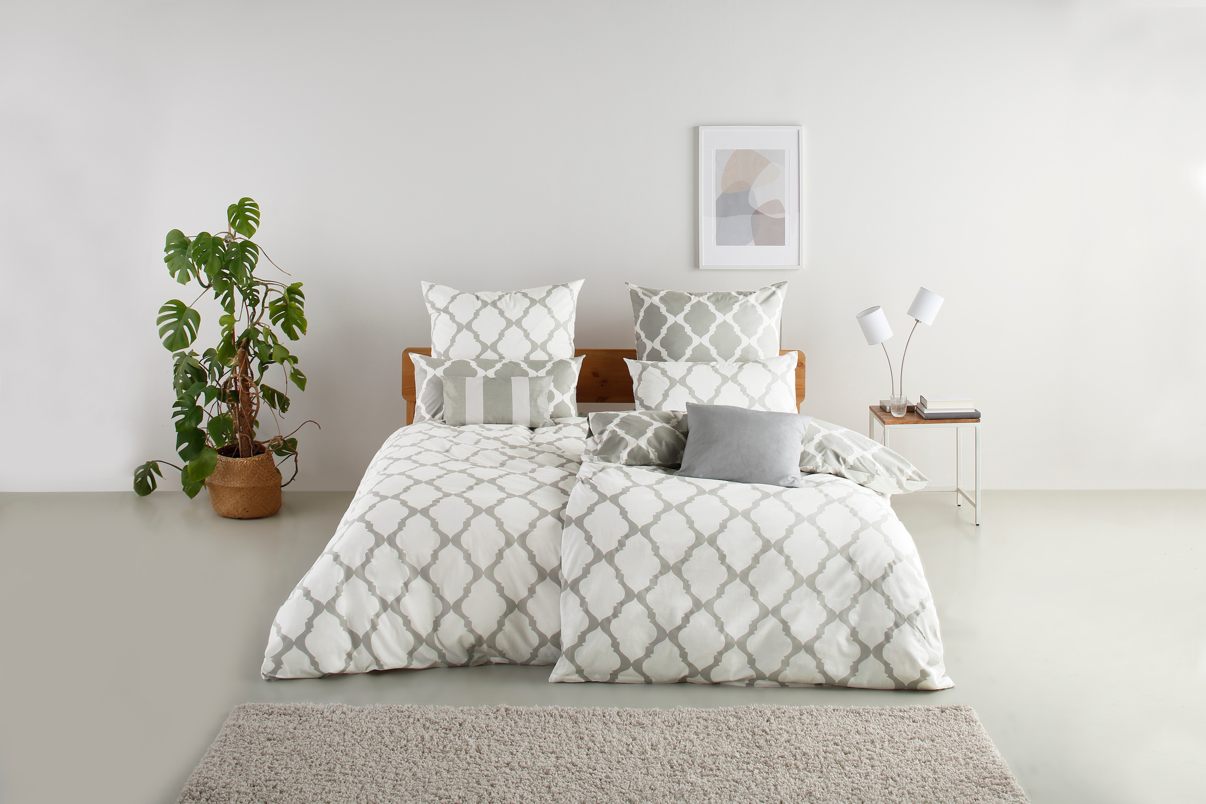 OTTO home Wendebettwäsche "Alba in Gr. 135x200 oder 155x220 cm" 2 tlg. Bett günstig online kaufen