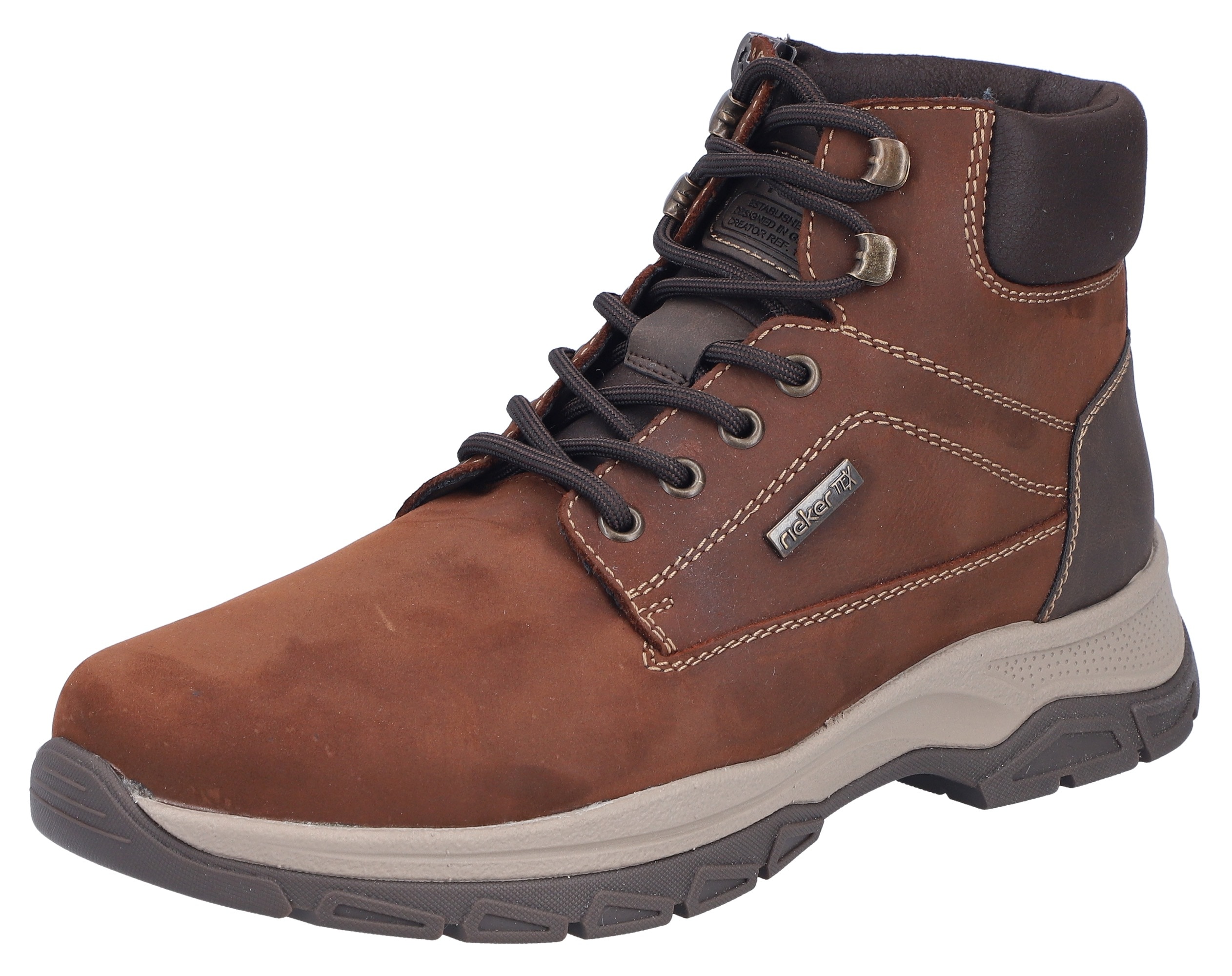 Rieker Schnürboots, Stiefelette, Outdoorboots mit Innenreißverschluss