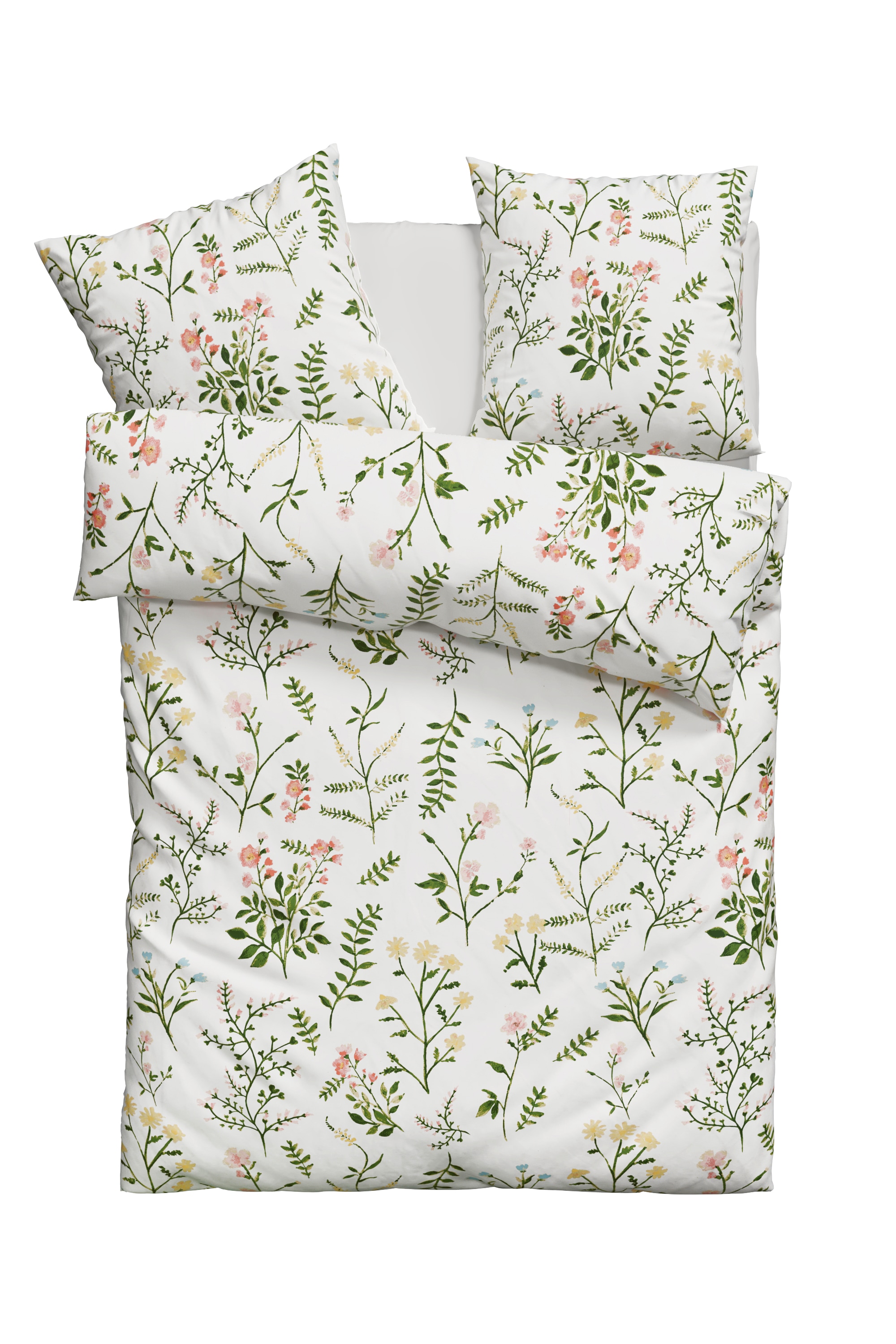 OTTO home Bettwäsche "Claara" 2 Stk. tlg. mit Blumen Design, skandinavisch, günstig online kaufen