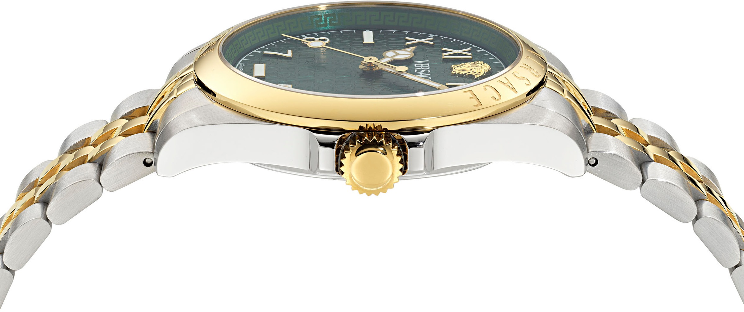 Versace Quarzuhr »VERSACE ANTEO«, Armbanduhr, Herrenuhr, Swiss Made, Saphirglas, Edelstahlarmband, Datum